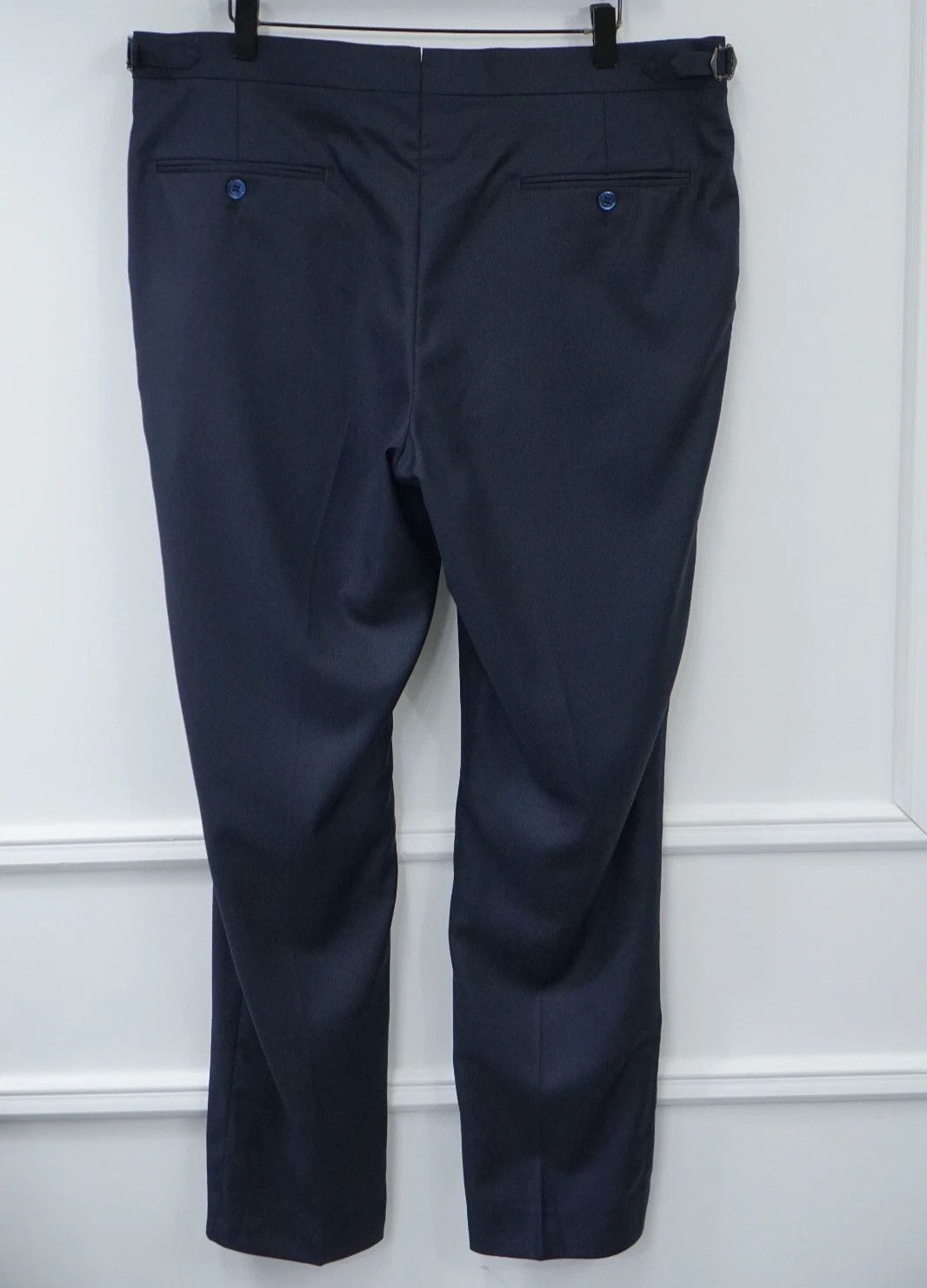 Suitsupply Men Suitsupply Pants Navy Blue Wool Brescia Size UK/US44 Size 44R - 2 Thumbnail