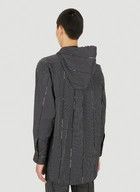 Vivienne Westwood o1y0525 Logo Striped Hooded Shirt in Black/White Size US M / EU 48-50 / 2 - 4 Thumbnail