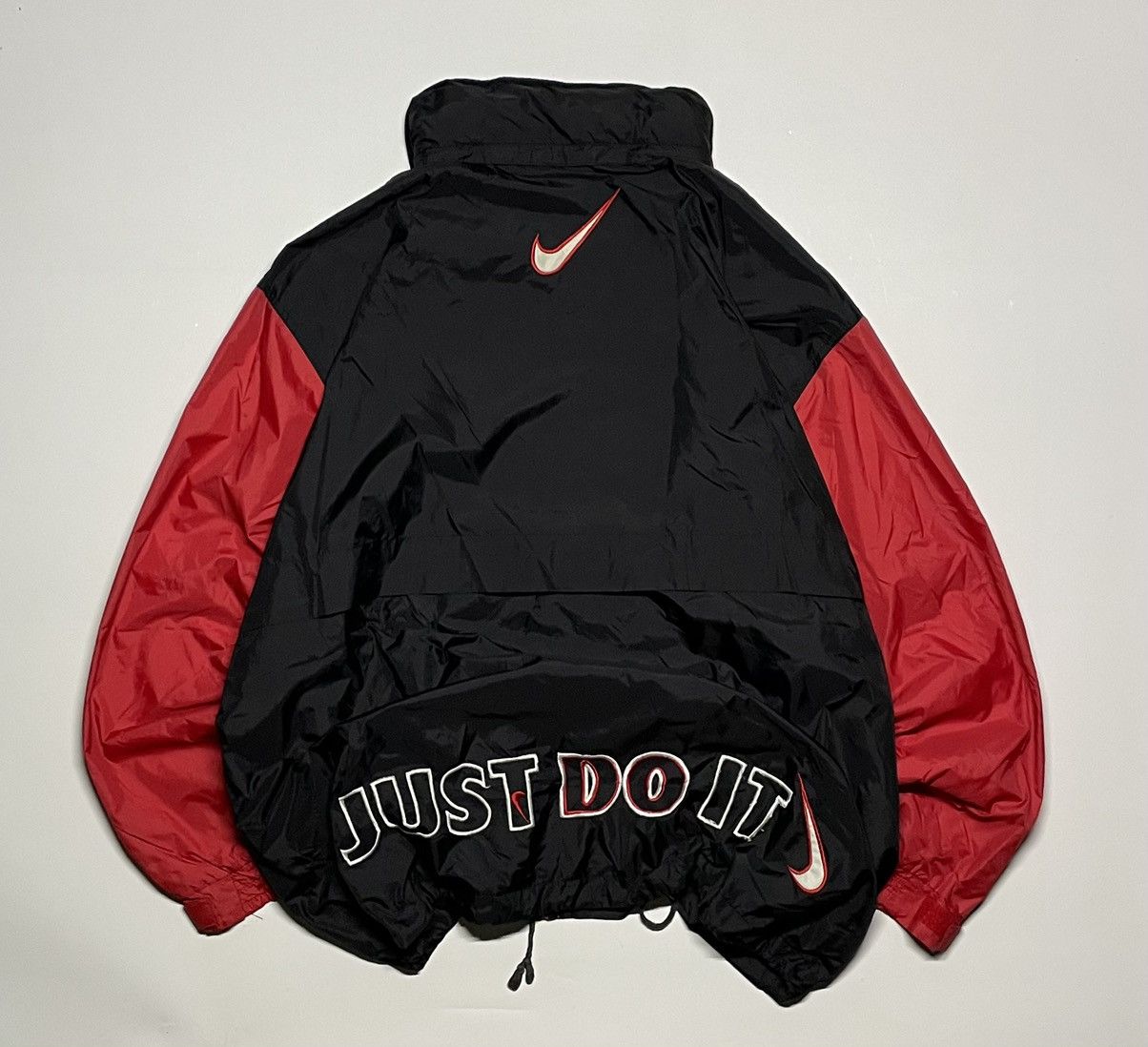 Nike × Vintage Nike Premier Just Do it Hidden hooded vintage jacket Size US L / EU 52-54 / 3 - 4 Thumbnail