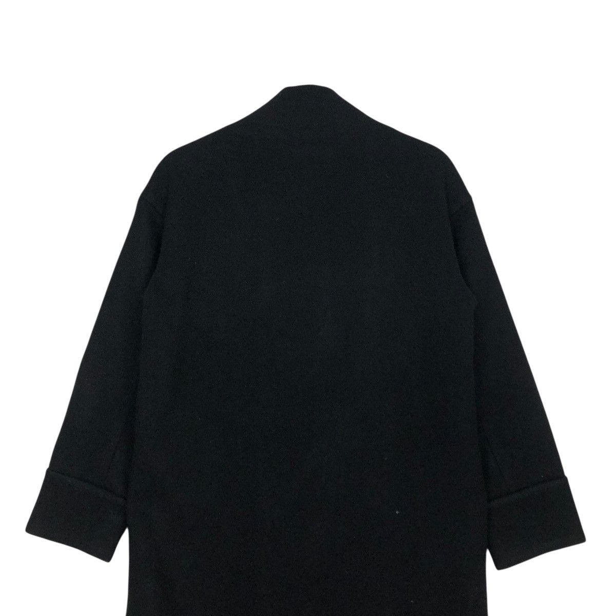 🔥RICH BLACK DOUBLE BREAST LAYER DESIGN LONG WOOL CHALAYAN