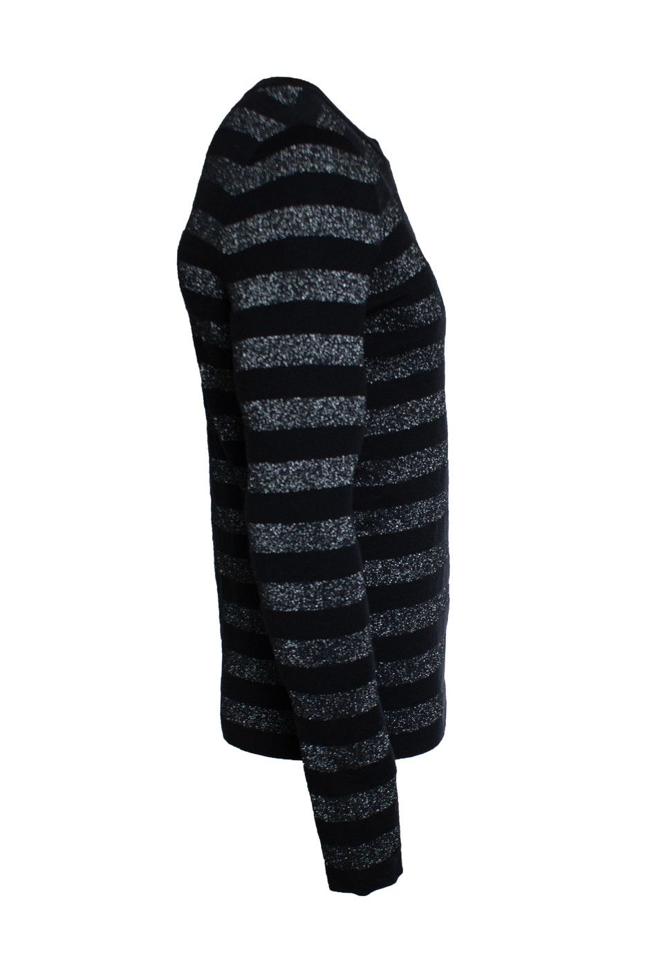 Saint Laurent Paris Saint Laurent, Metallic striped pull in black and silvery Size US XL / EU 56 / 4 - 2 Thumbnail