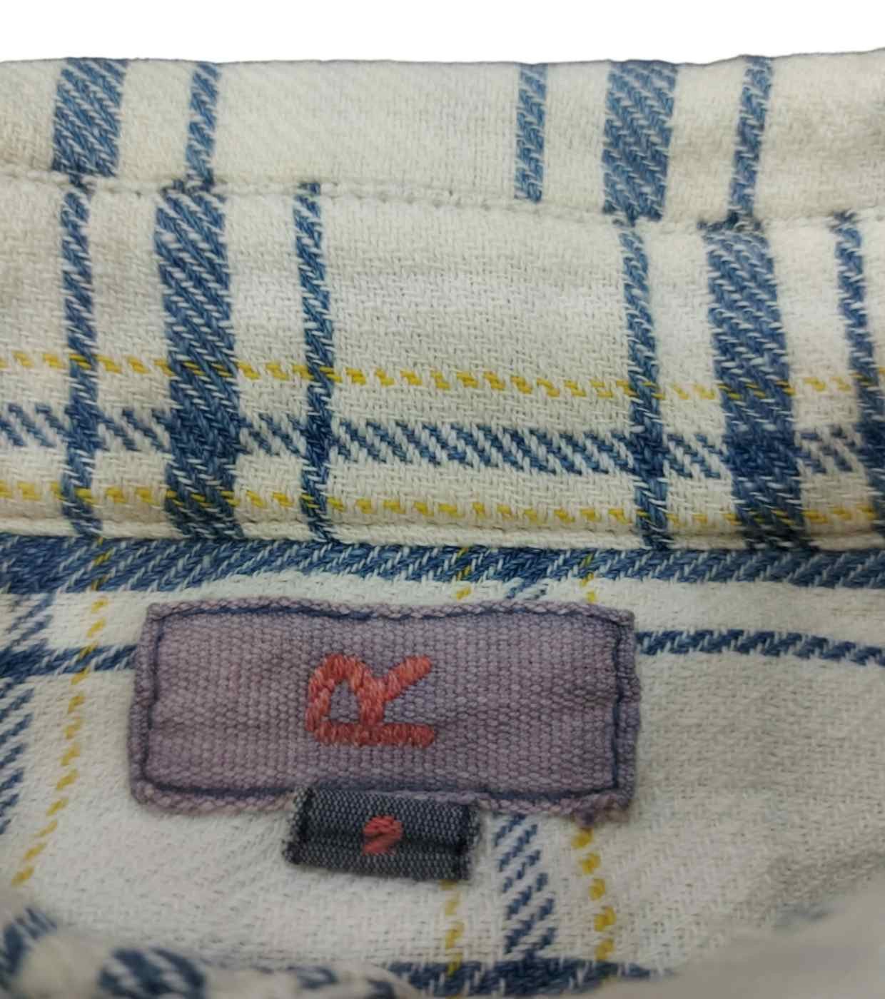 45rpm × Japanese Brand Rare! Vintage R by 45rpm Western Plaid Heavy Flannel Size M / US 6-8 / IT 42-44 - 6 Thumbnail