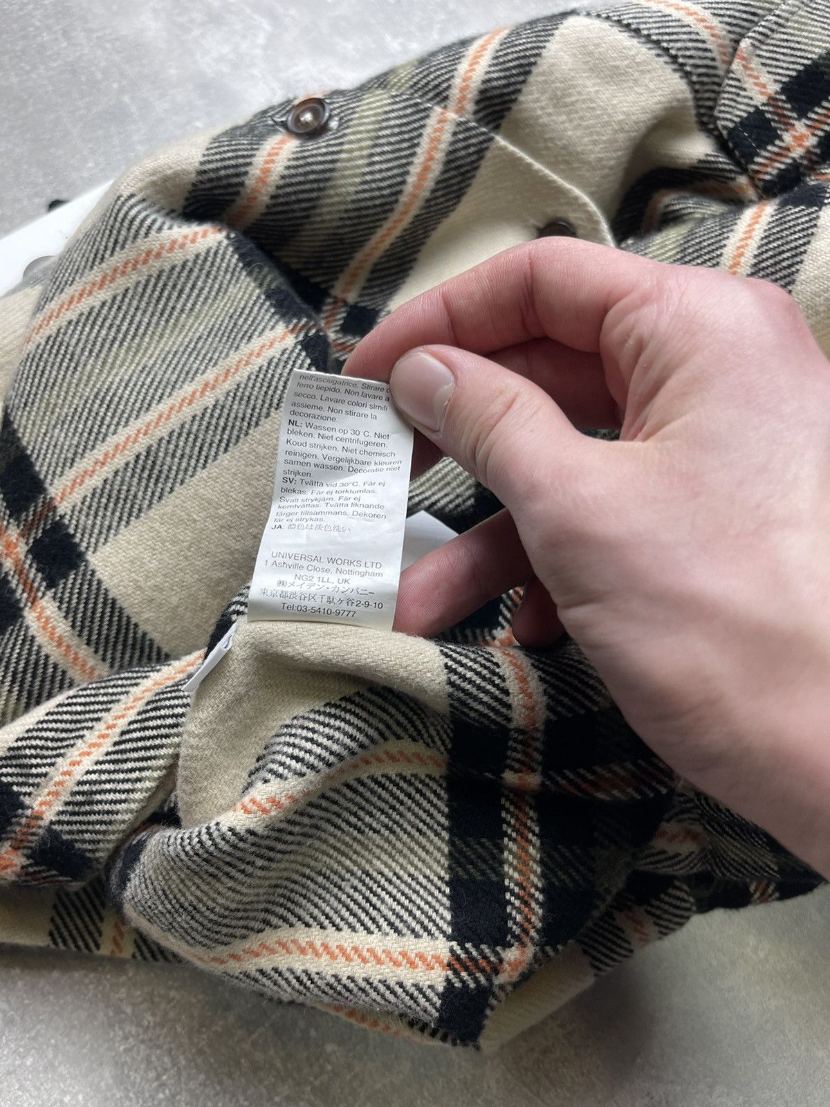 Universal Works Universal Works Heavy Utility Check Shirt Charcoal Plaid Size US M / EU 48-50 / 2 - 11 Thumbnail