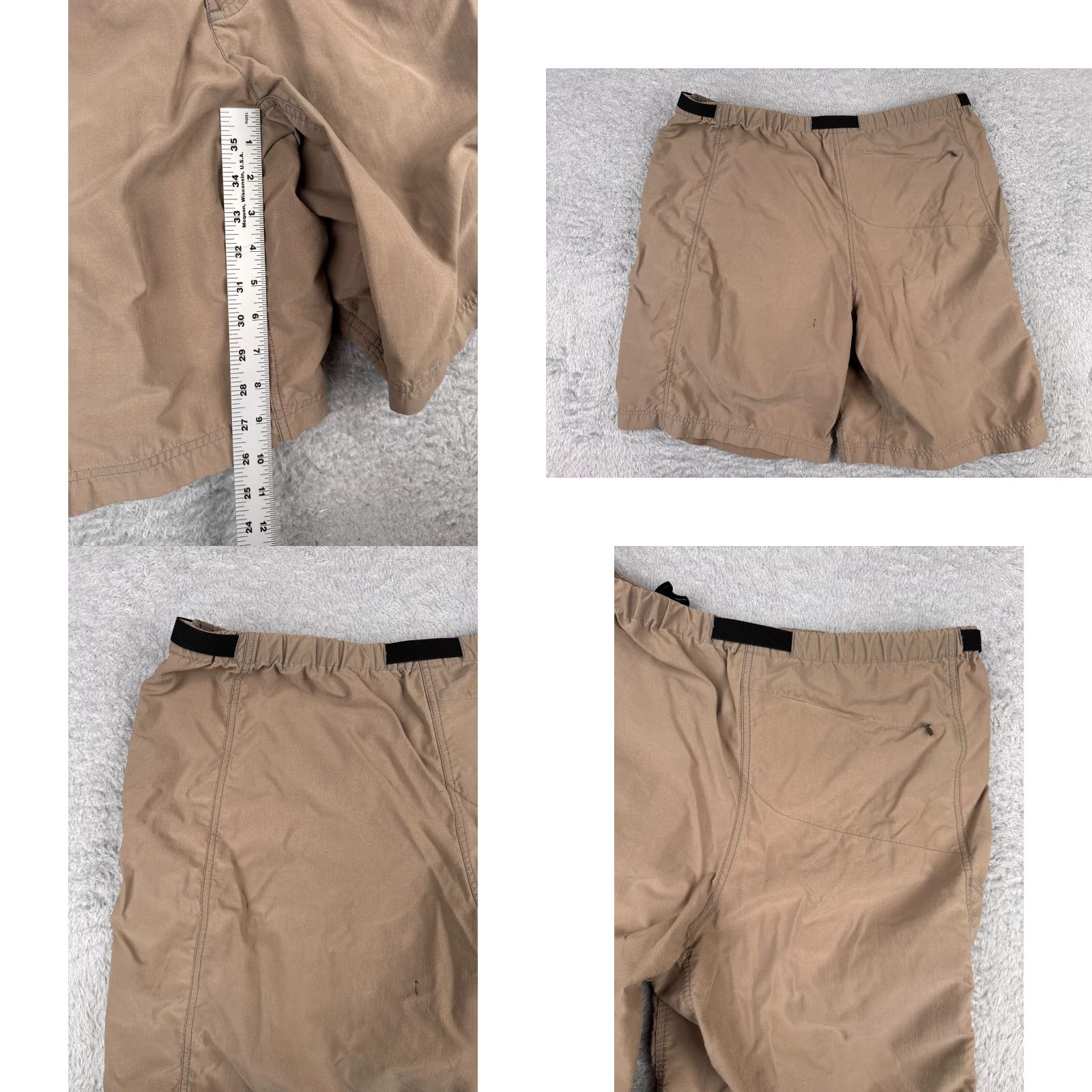 Patagonia VINTAGE Patagonia Shorts Men 38 Beige Nylon Belted Cargo Pocket 10in Inseam Outdoor Beach Army 90s Size US 38 / EU 54 - 9 Thumbnail