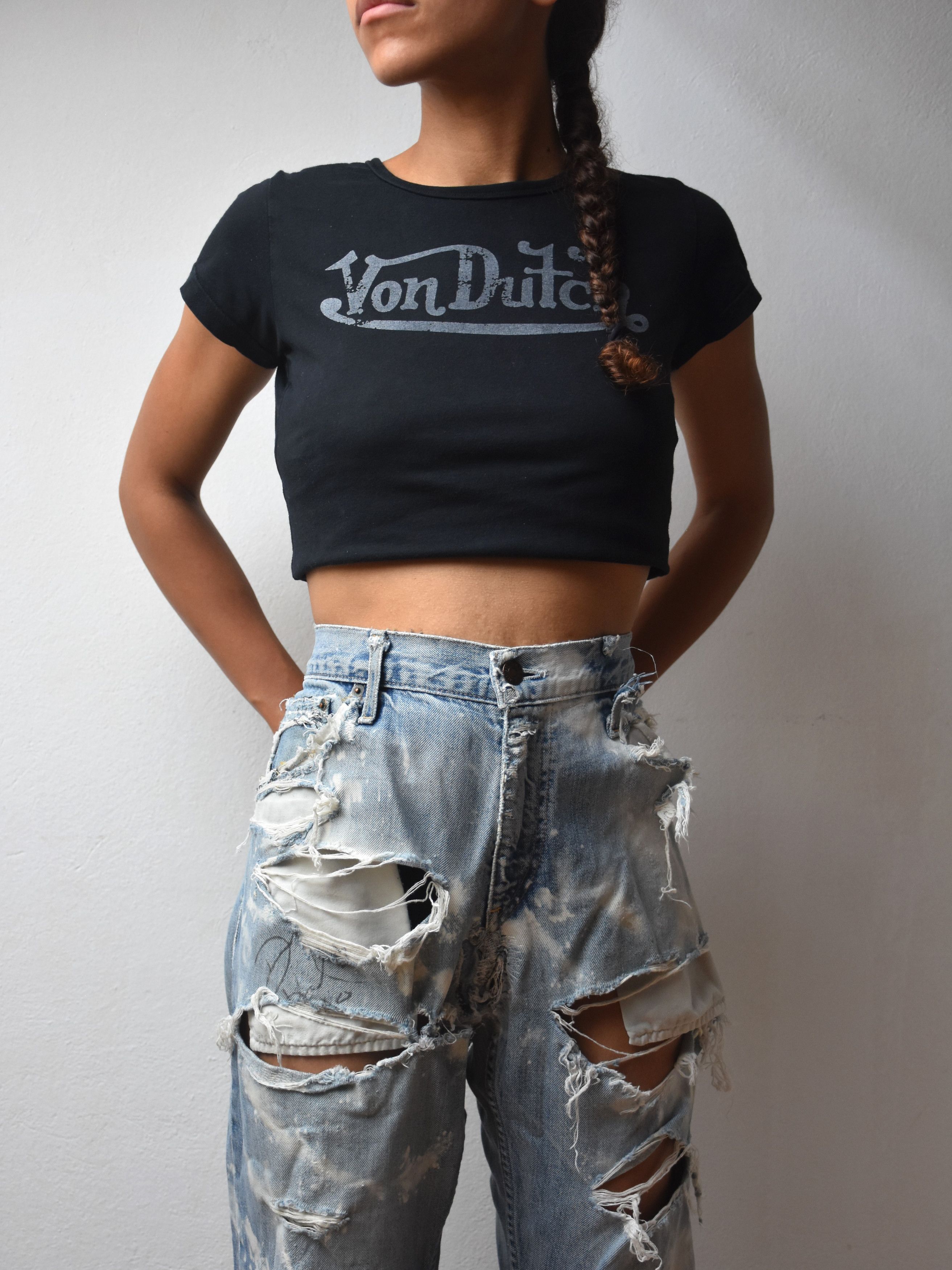 Ed Hardy × Vintage × Von Dutch y2k Vintage Von Dutch summer tee Size S / US 4 / IT 40 - 1 Thumbnail