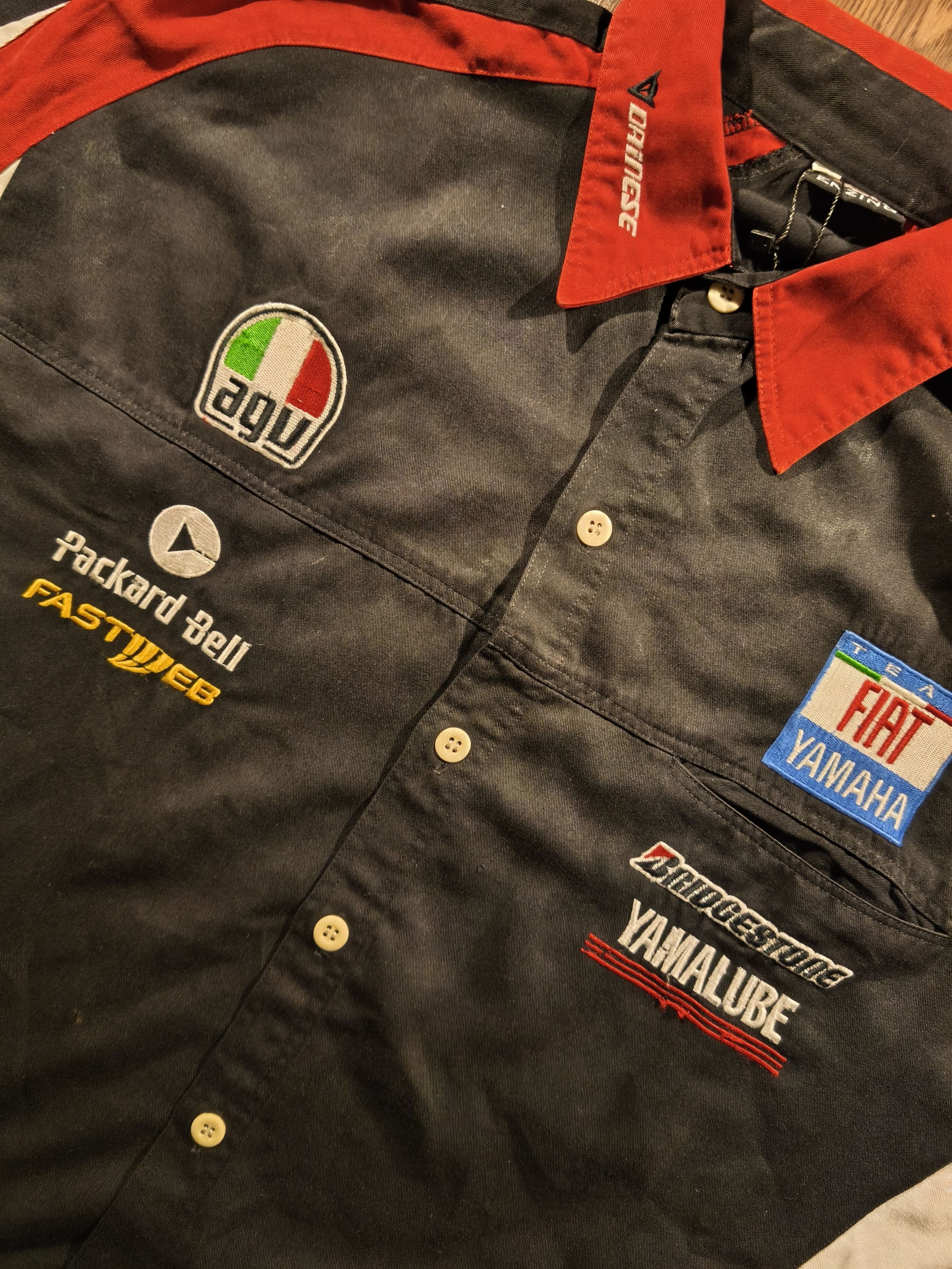 Japanese Brand Valentino Rossi Fiat Yamaha Team Racing Workshirt Size US L / EU 52-54 / 3 - 2 Thumbnail