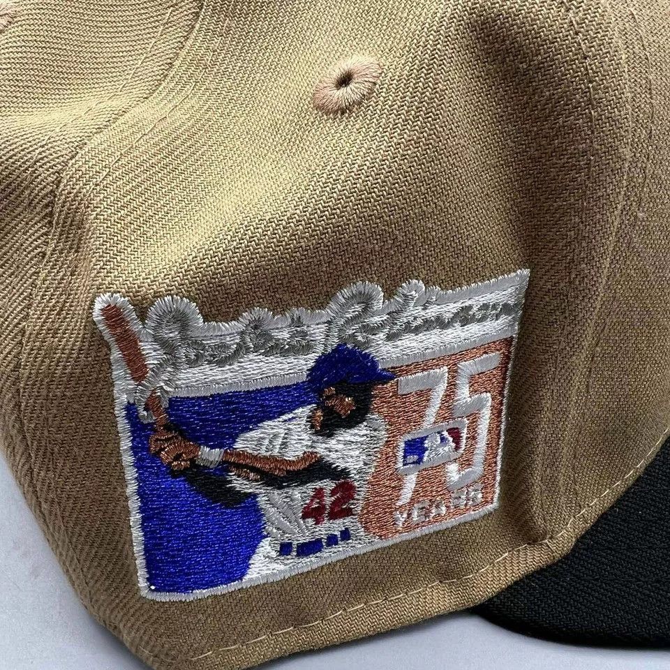 New Era Brooklyn Dodgers Hat Men 7 Jackie Robinson MLB Fitted Cap Size ONE SIZE - 6 Thumbnail