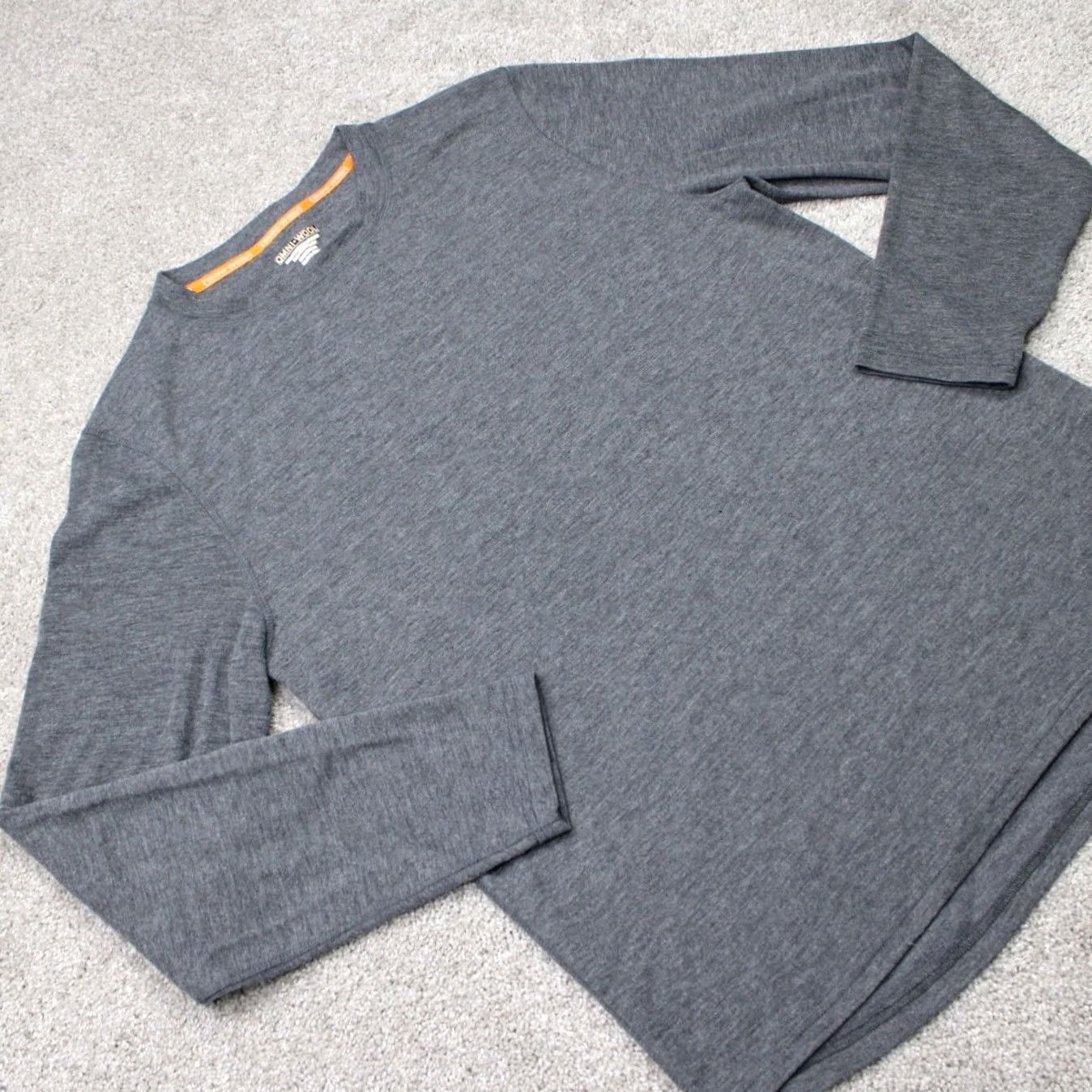 Vintage Omni-Wool Shirt Mens 2XL Gray Long Sleeve Lined Wool Blend Polyester Crew Neck Size US XXL / EU 58 / 5 - 6 Thumbnail