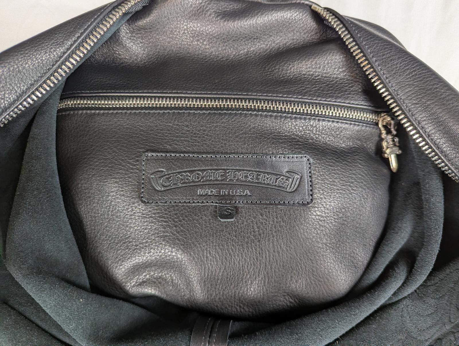 Chrome Hearts Chrome Hearts Fleur Patch Leather Duffle in Black Size ONE SIZE - 10 Thumbnail