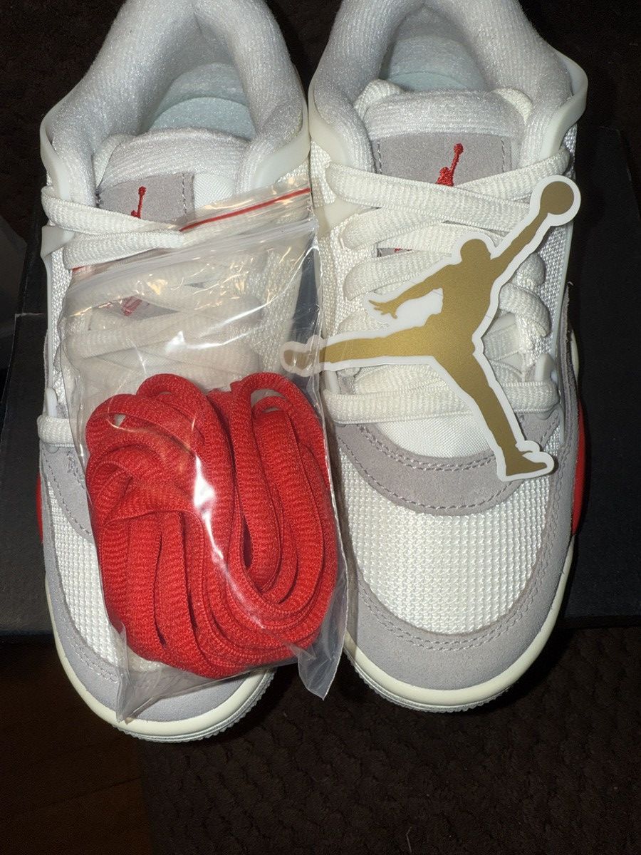 Jordan Brand Nike Air Jordan 4 RM (GS) sail/white/fire red/grey 4y/5.5w Size US 5.5 / IT 35.5 - 15 Thumbnail
