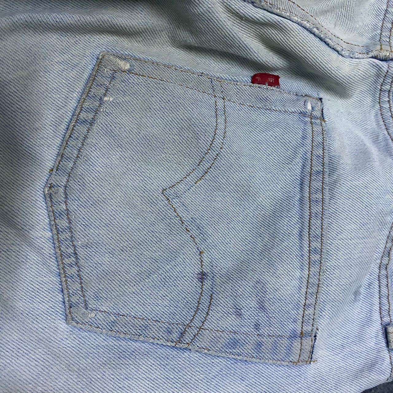 Levi's Vintage 80s Levis 501 Button 6 Distressed Denim Size US 30 / EU 46 - 15 Thumbnail