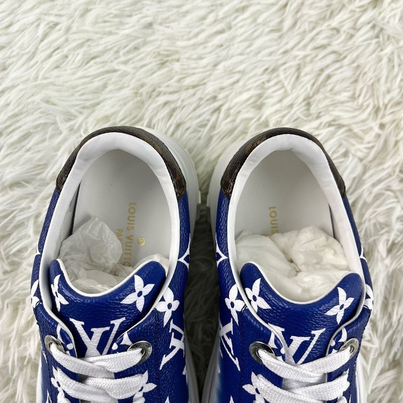 Louis Vuitton Louis Vuitton Blue Time Out Sneakers for Women -2508 Size US 5 / IT 35 - 6 Thumbnail