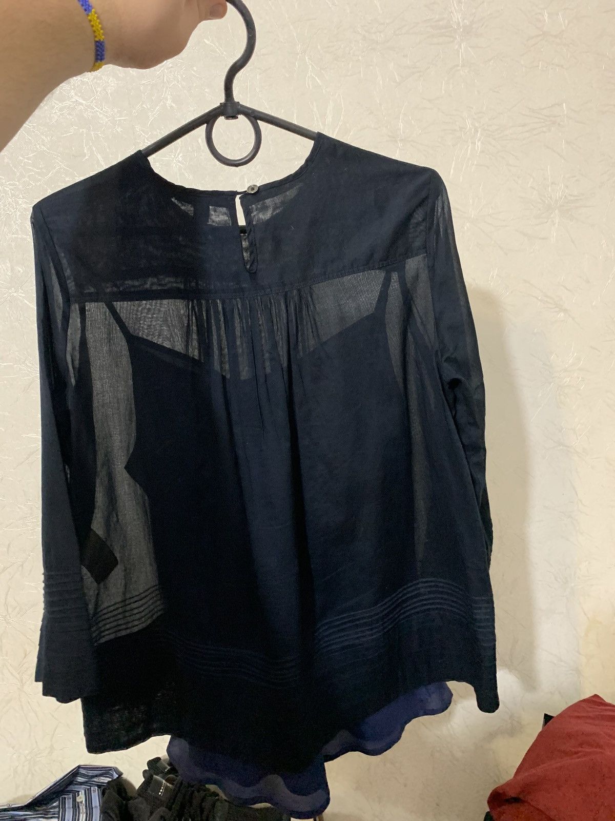 Burberry Burberry 2in1 Women’s Navy Sheer Tunic With Silk Top Size S Size M / US 6-8 / IT 42-44 - 5 Thumbnail
