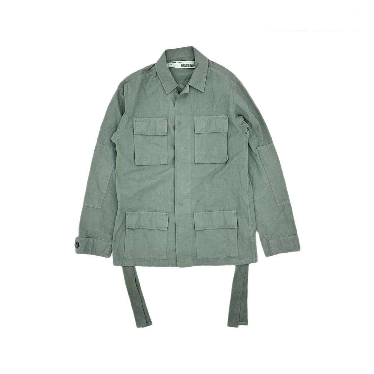 Off-White Floral Embroidered Filed Jacket