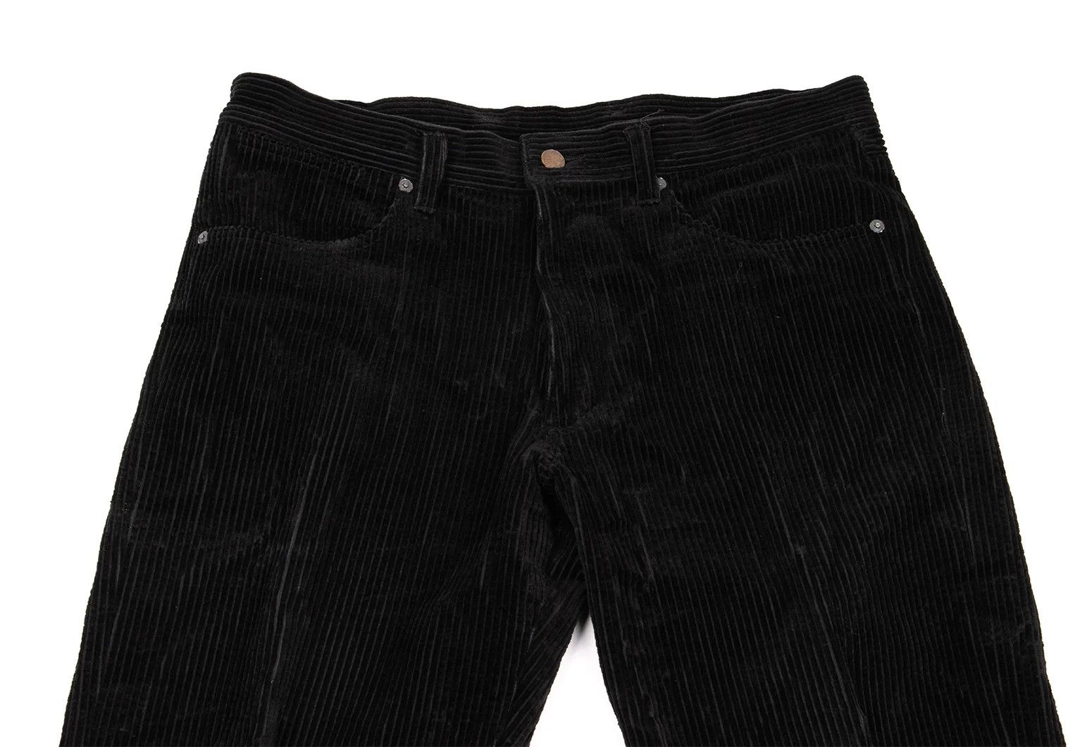 Issey Miyake Corduroy Straight Pants in Black, Size XL Size US 38 / EU 54 - 2 Thumbnail