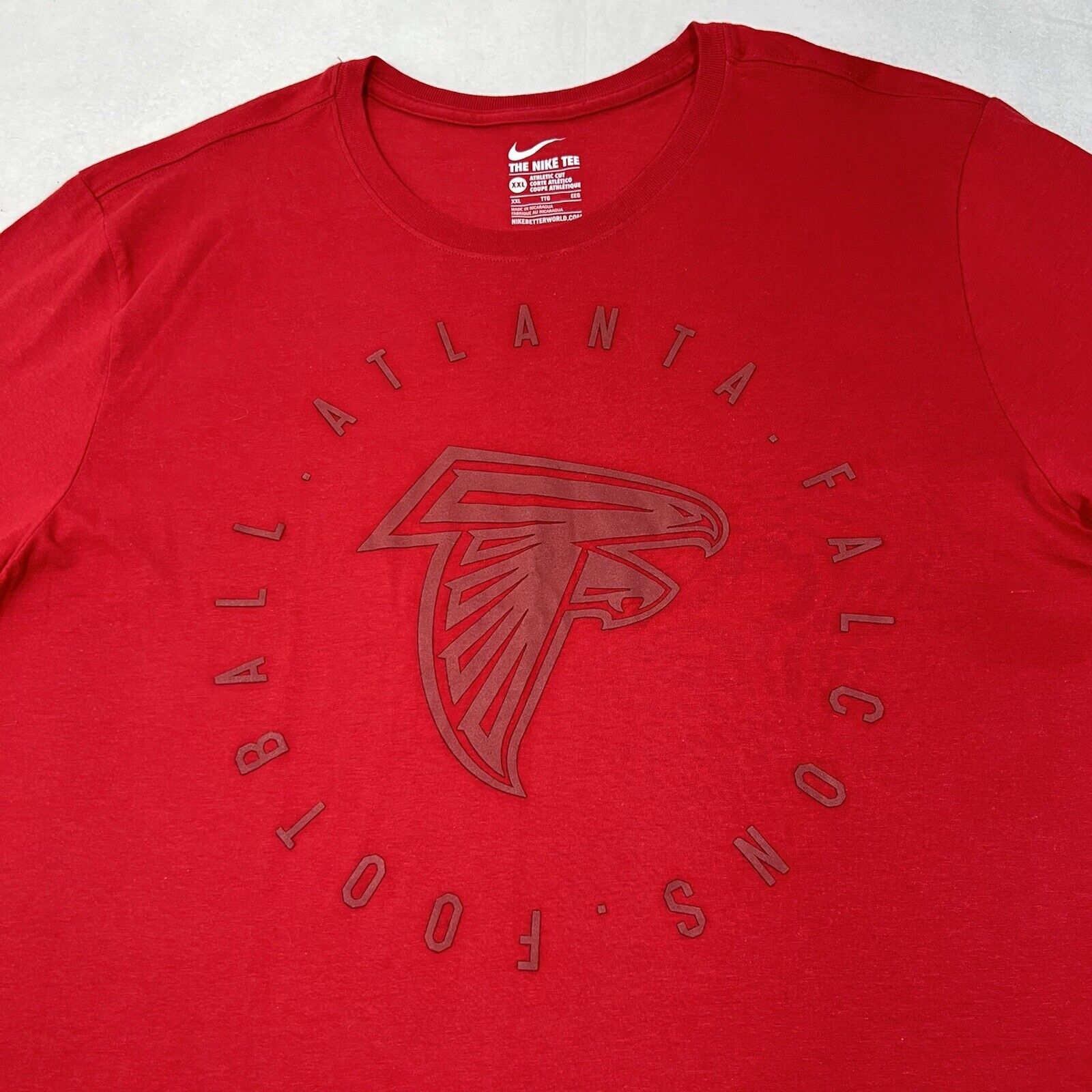 Nike Nike NFL Atlanta Falcons Athletic Cut Crewneck Graphic Tee Size US XXL / EU 58 / 5 - 2 Thumbnail