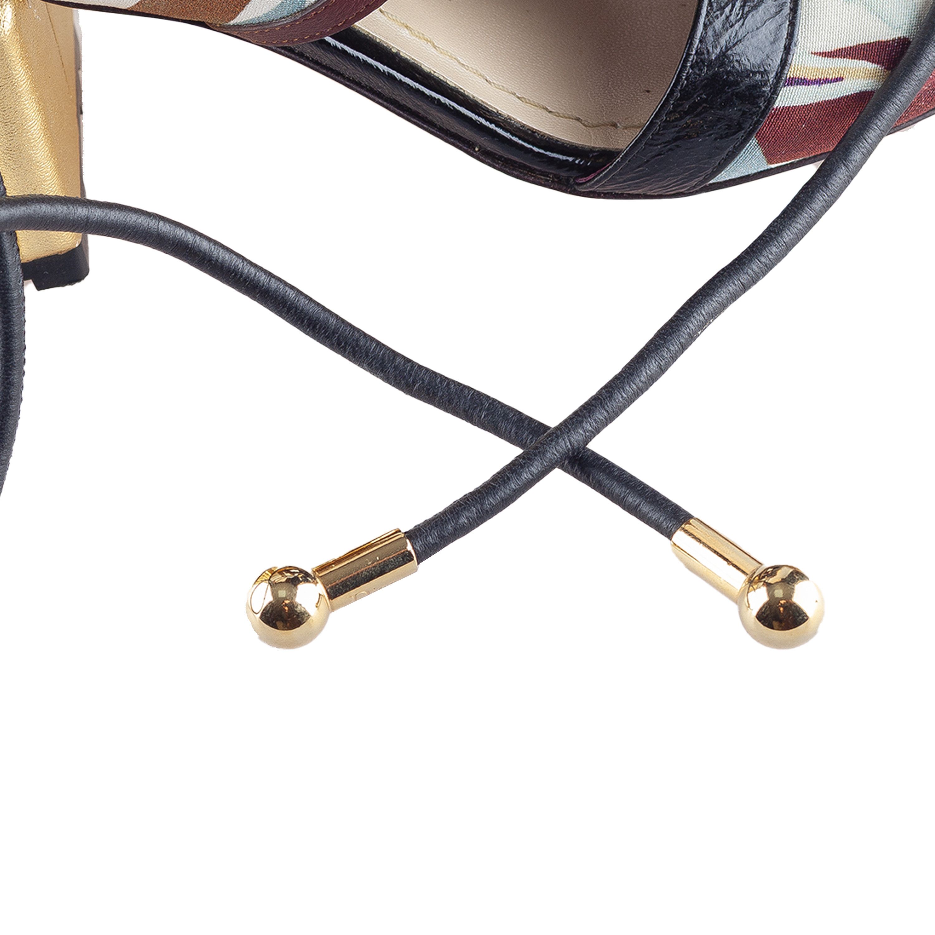 Dior Christian Dior 2017 Metallic Tied-Up Heels Size US 6 / IT 36 - 12 Thumbnail