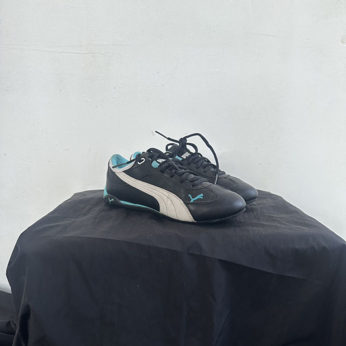 Puma Puma Speedcat Shield Black Purple Leather Sneaker Vintage Size US 6.5 / IT 36.5 - 3 Thumbnail