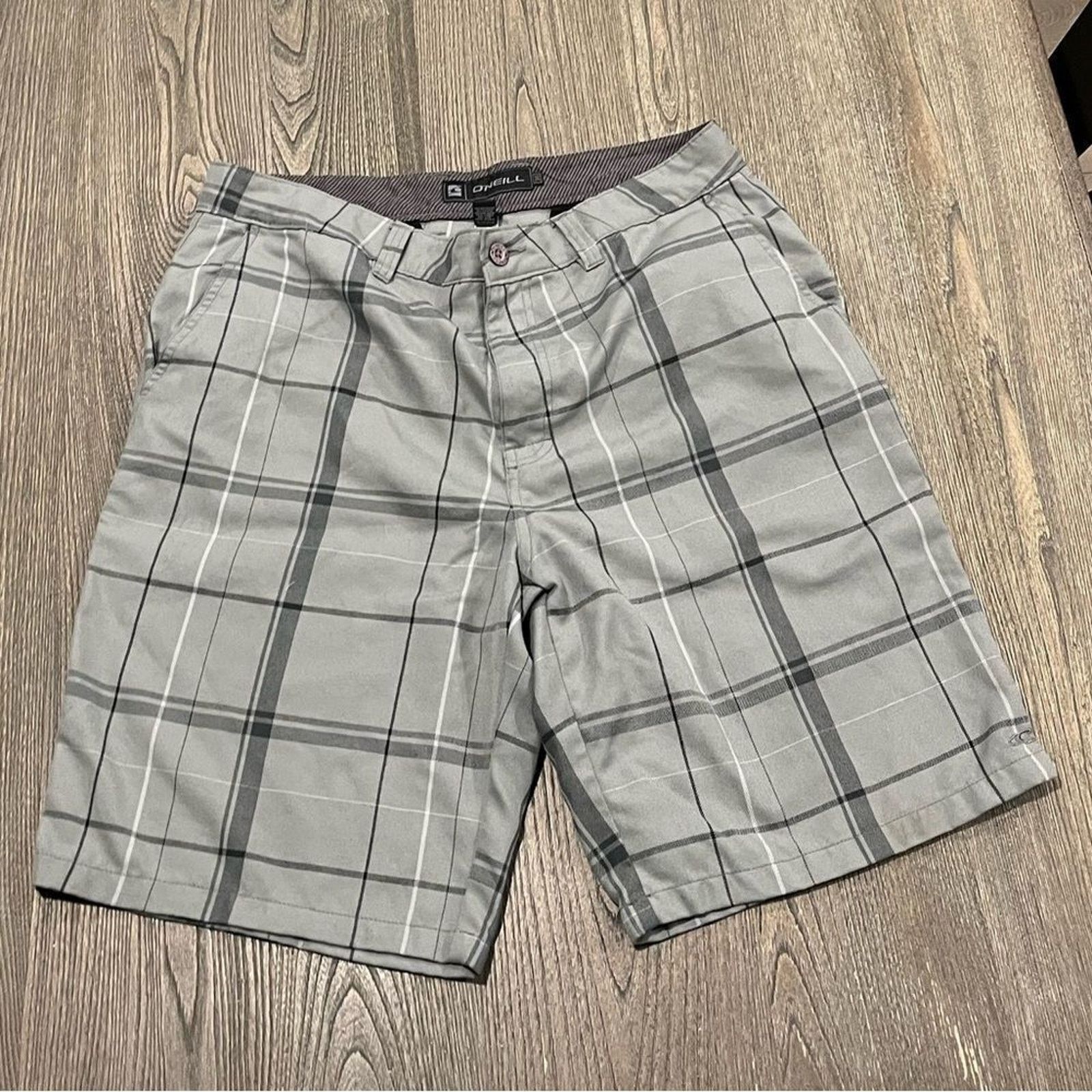 Vintage O'Neil Warren Charcoal Gray Plaid Shorts Size 36 Size US 36 / EU 52 - 1 Thumbnail