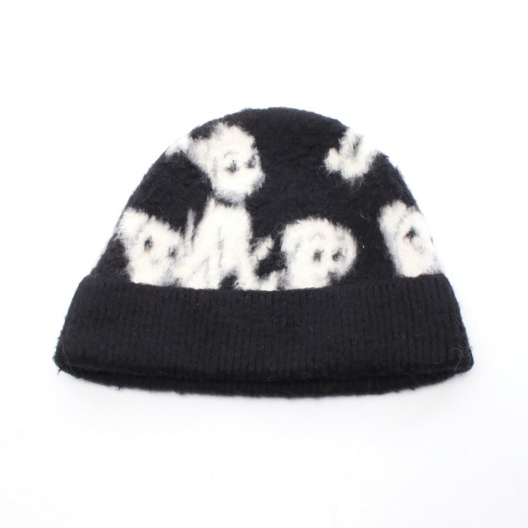 Celine Celine Celine CELINE × Aime Deweerdt Wool Cotton Knit Cap Textile Hats 2A97W531Q DUTY FREE for USA Size ONE SIZE - 1 Thumbnail