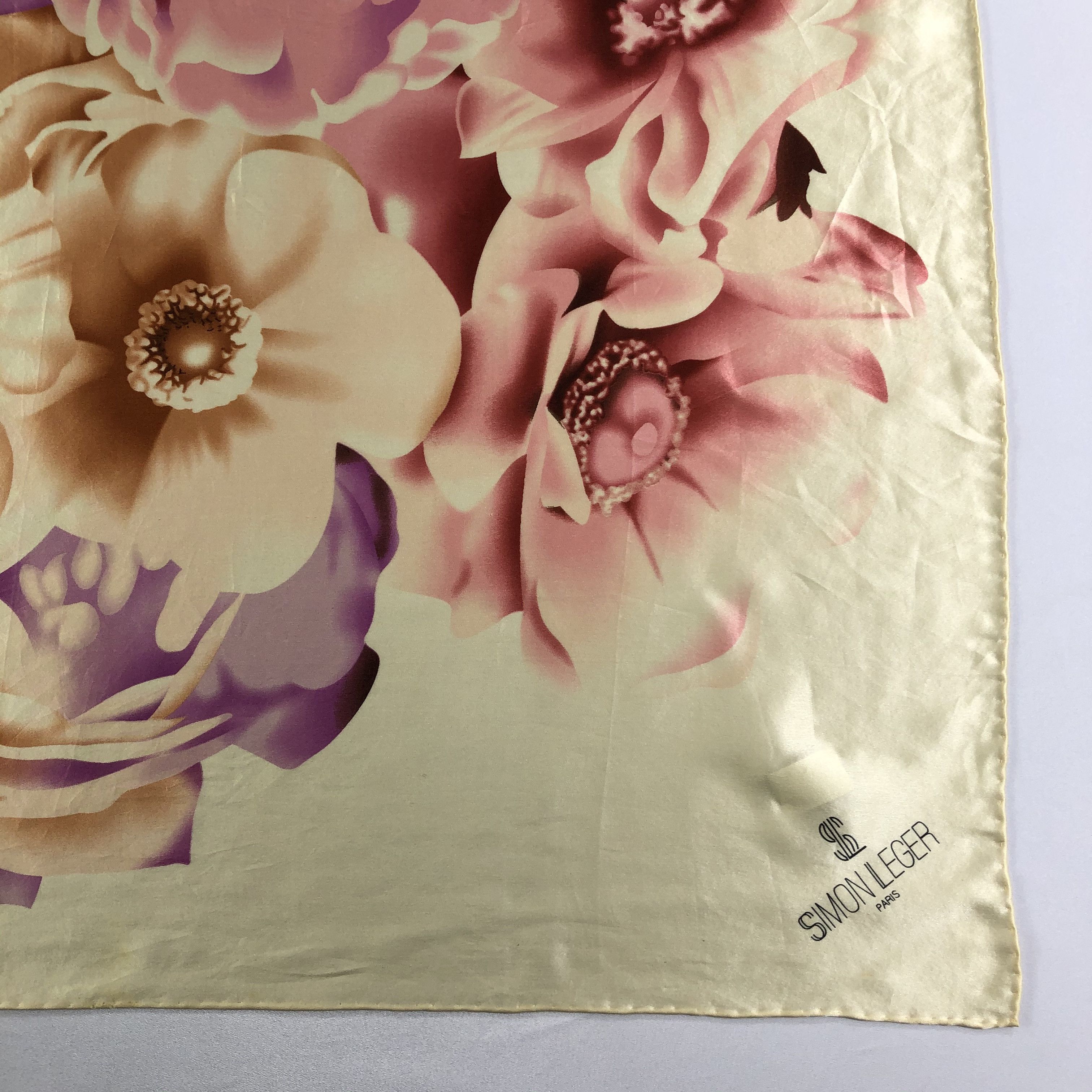 Vintage Vintage Simon Leger Silk Scarf Size ONE SIZE - 3 Thumbnail