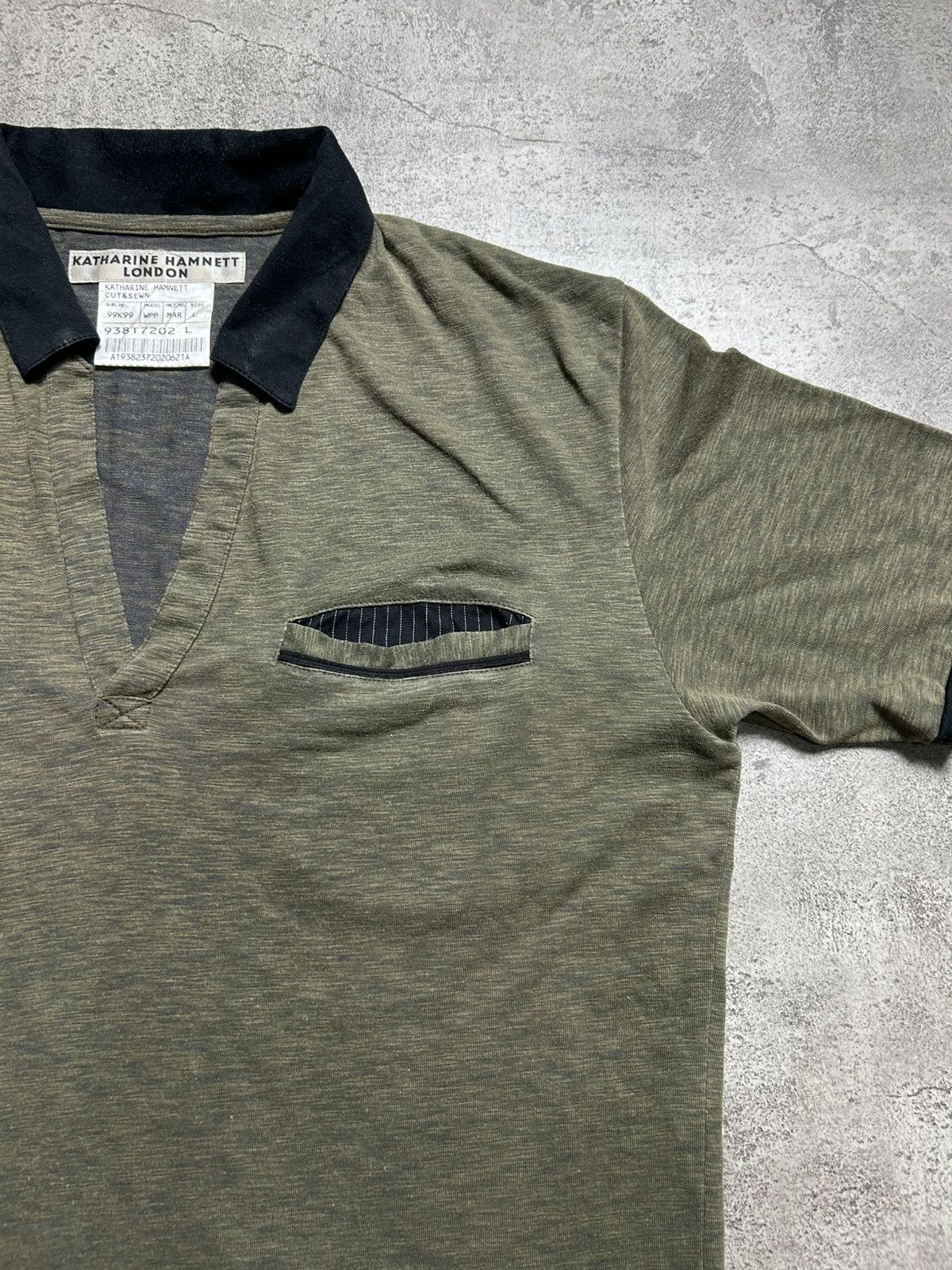 Katharine Hamnett London 2000s Katharine Hamnett London Polo Double Pocket T Shirt Size US S / EU 44-46 / 1 - 2 Thumbnail