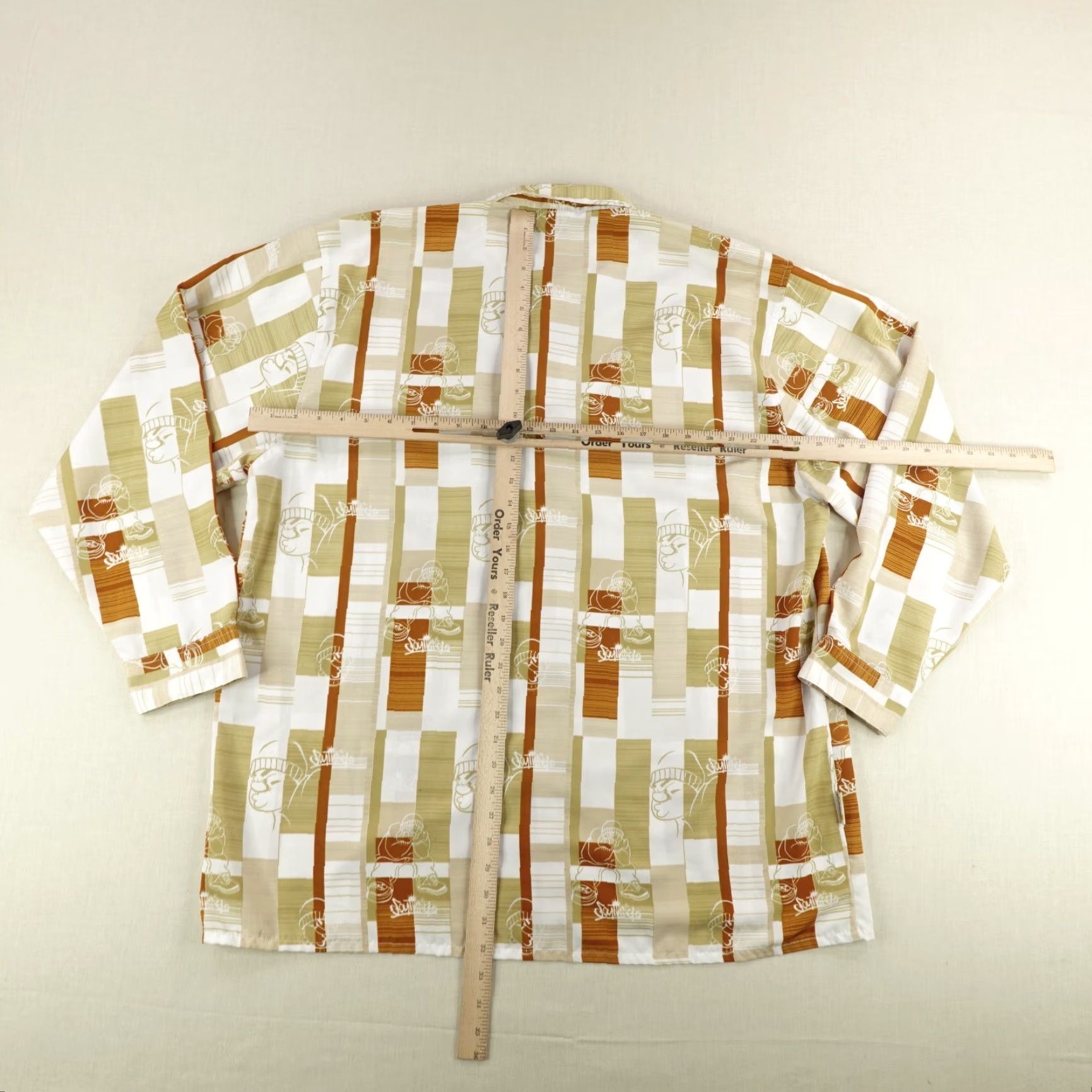 Southpole VINTAGE Southpole Shirt Mens XL Beige White Red Button Up Grafitti Hip Hop Y2K Size US XL / EU 56 / 4 - 5 Thumbnail