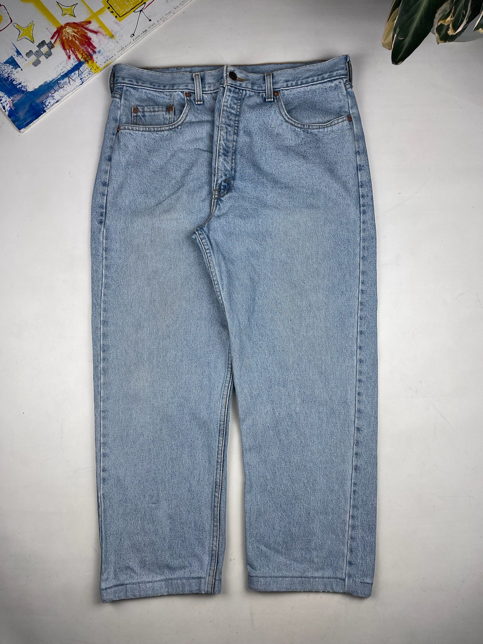 Levi's 90s Levi’s 615 Orange Tab Denim Jeans Vintage Size US 36 / EU 52 - 6 Thumbnail