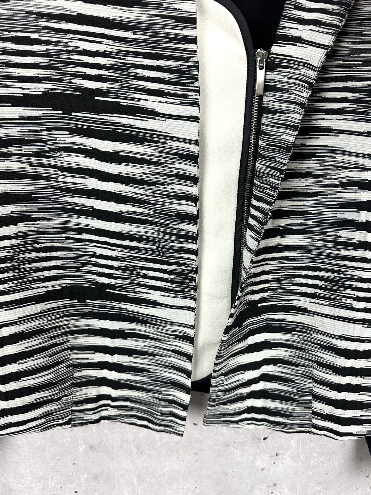 Cop Copine × Vintage Vintage Cop Copine Stripped Bomber Jacket Size M / US 6-8 / IT 42-44 - 5 Thumbnail