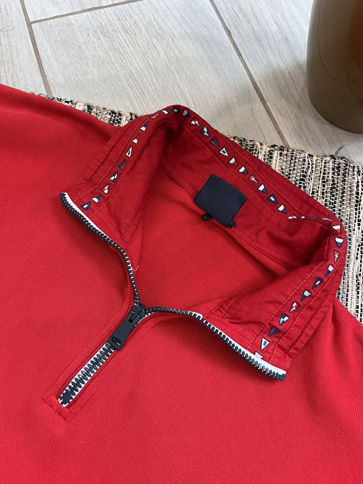 Paul & Shark × Vintage Vintage Paul & Shark Zip Knit Red Pullover Y2K sweatshirt Size US XXL / EU 58 / 5 - 10 Thumbnail