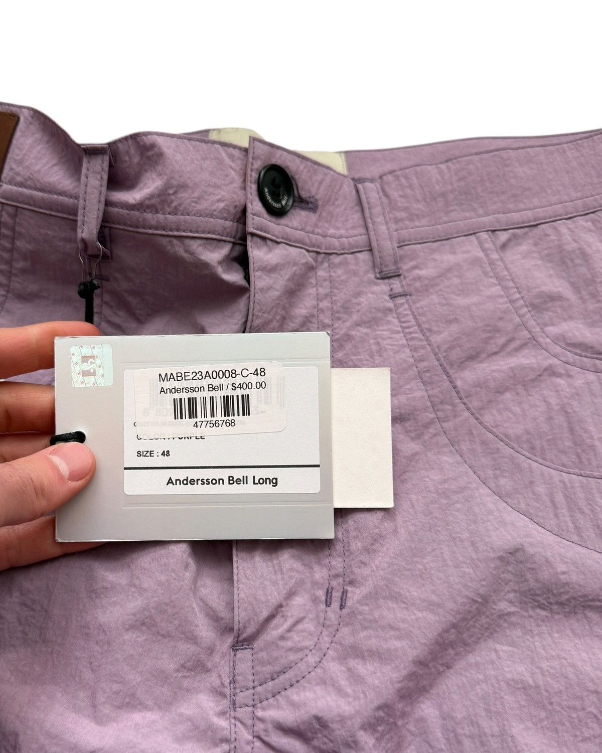 Andersson Bell Pink Crack Nylon Tech Pants Size US 34 / EU 50 - 9 Thumbnail