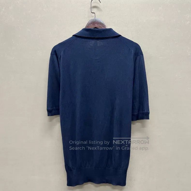 Loro Piana Loro Piana Solid Color Collar Wool Knit Short Sleeve Size US M / EU 48-50 / 2 - 2 Thumbnail