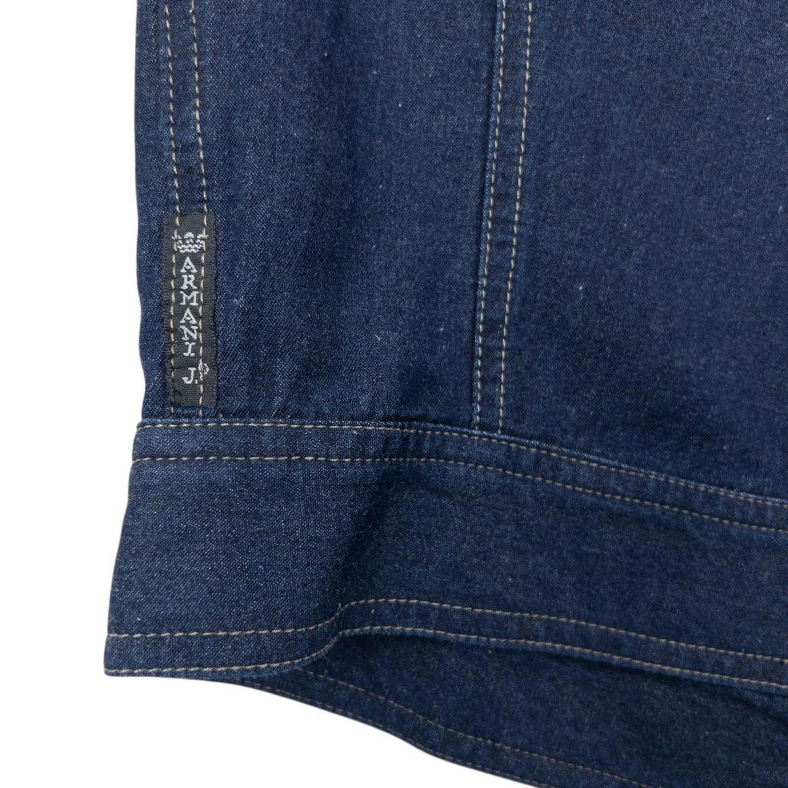 Armani Vintage 90s Armani Jeans Button Up Denim Top Womens Size M Size M / US 6-8 / IT 42-44 - 5 Thumbnail