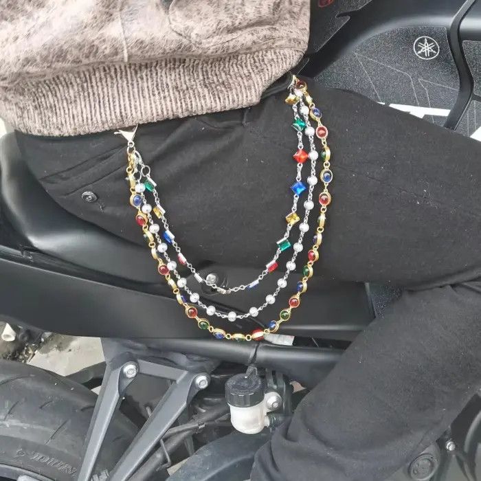Jewelry 3 Layer Long Wallet Chain Waist Pants Size ONE SIZE - 1 Thumbnail