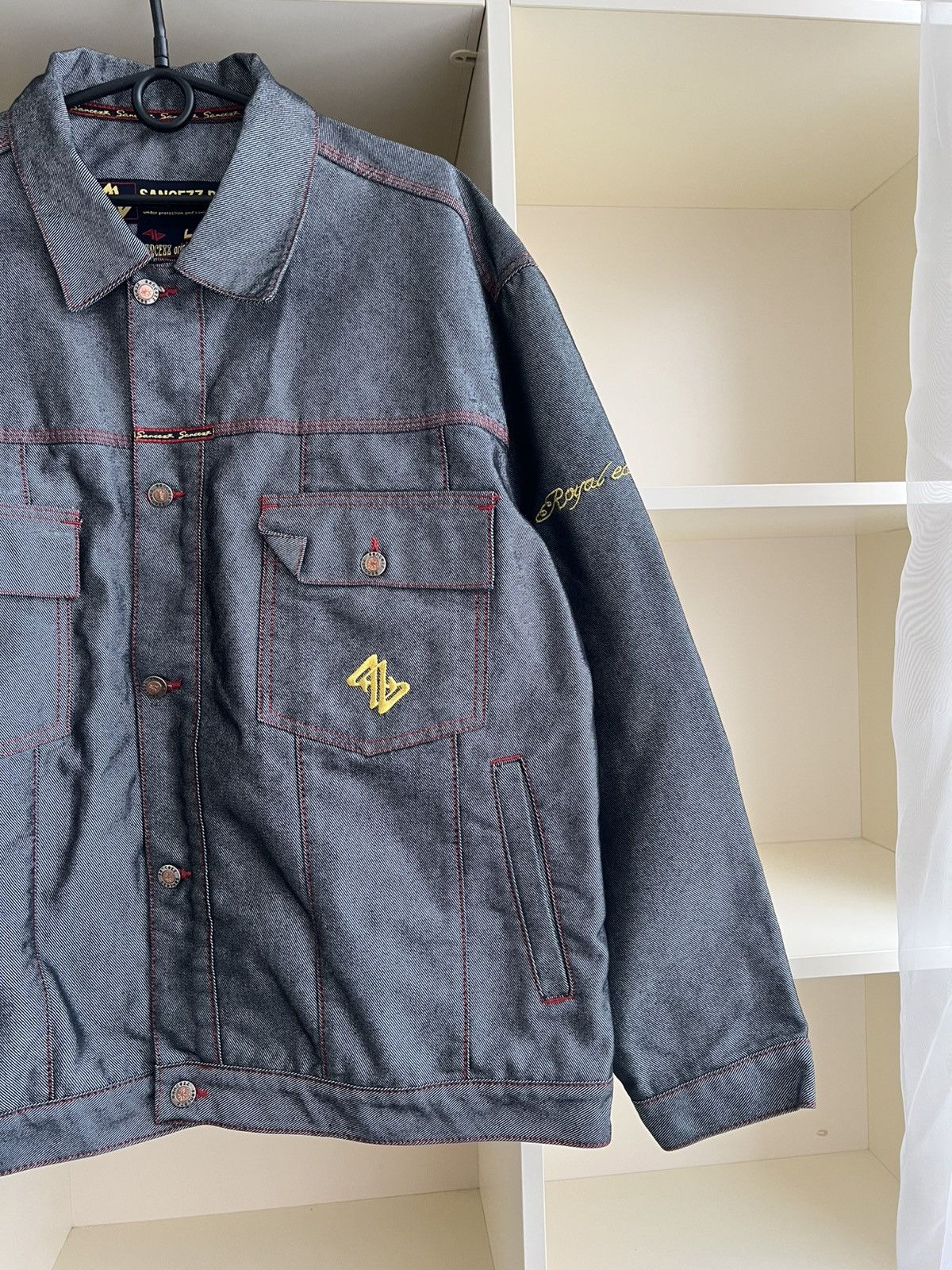 Vintage Vintage Sancezz Denim Jacket Hip-Hop Retro Size L Size US L / EU 52-54 / 3 - 3 Thumbnail