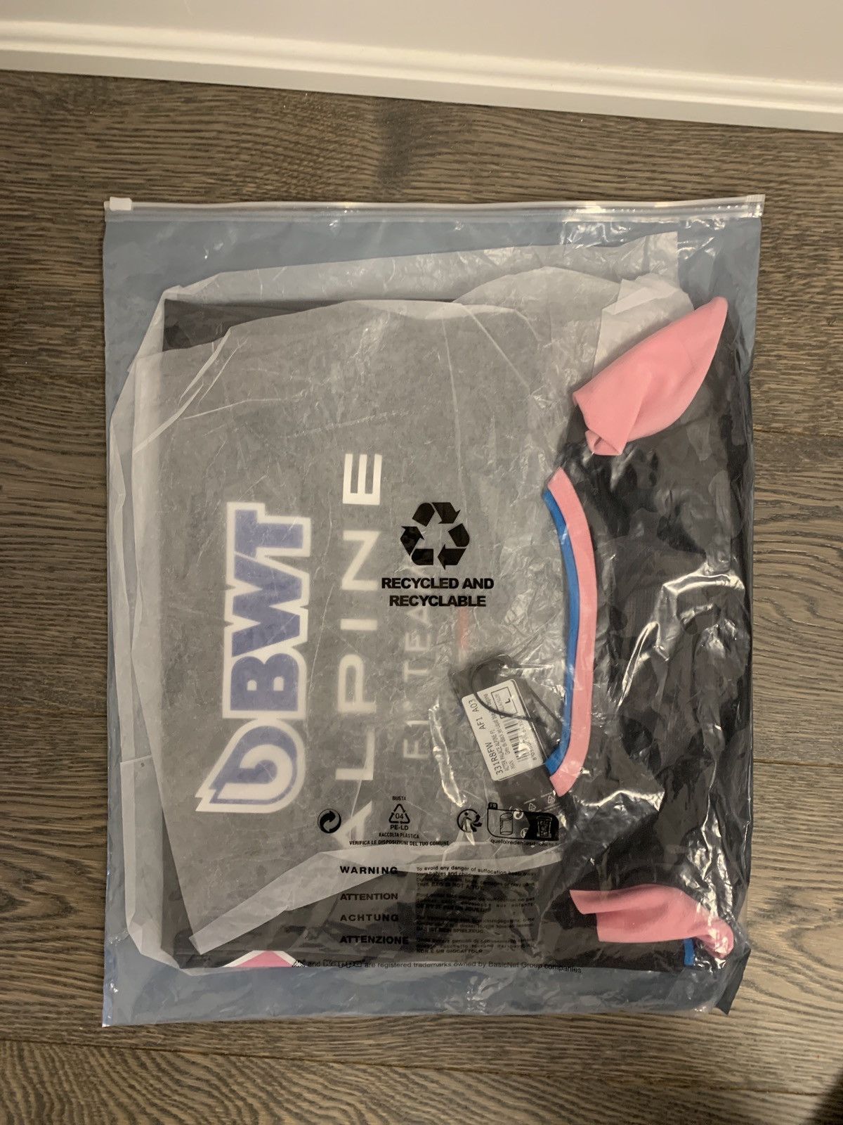 image of Kappa x Palace Alpine Formula 1 Jersey in Black, Men's (Size Large)