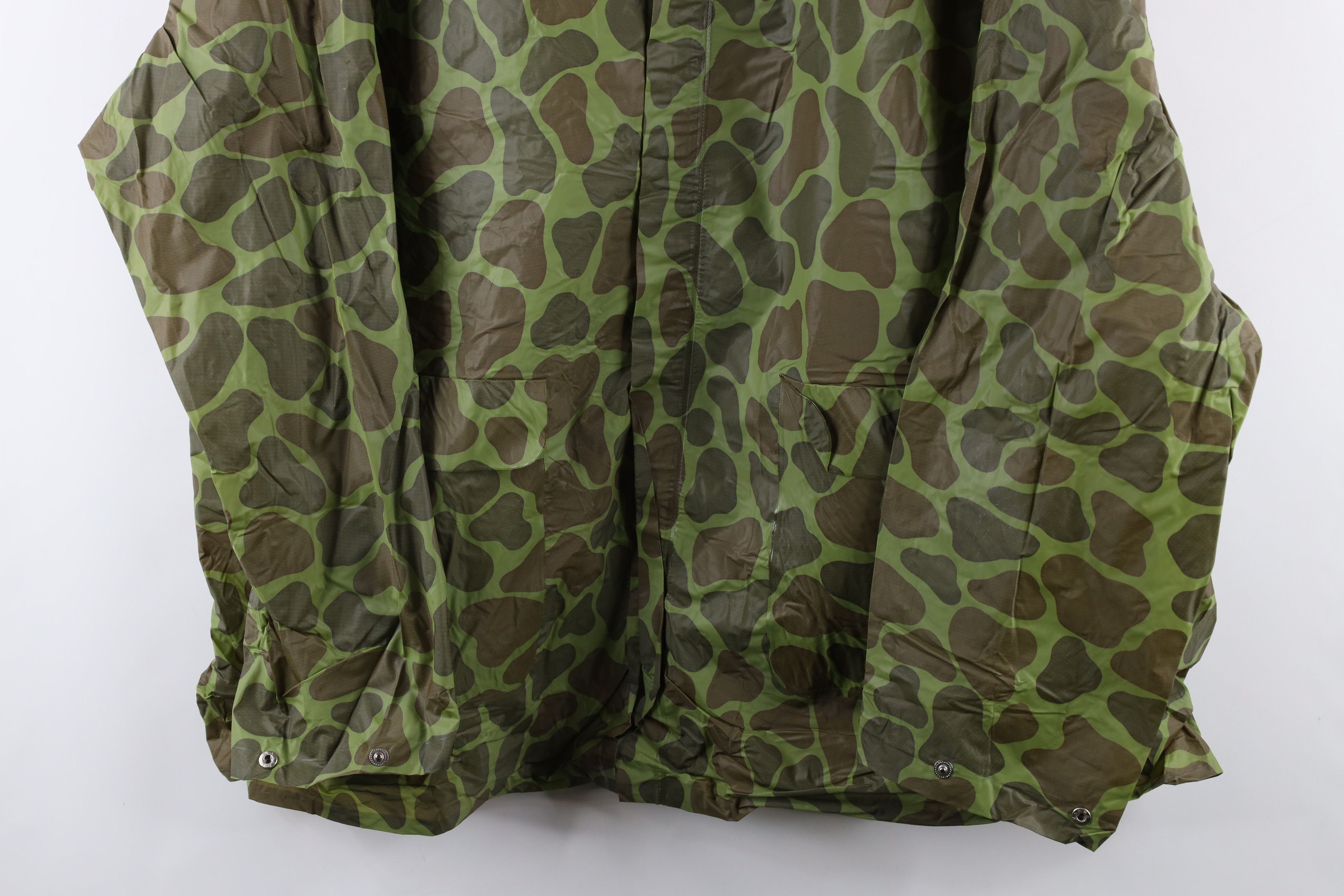Vintage Vintage 70s Streetwear Frogskin Camouflage Rain Jacket Green Size US XL / EU 56 / 4 - 3 Thumbnail