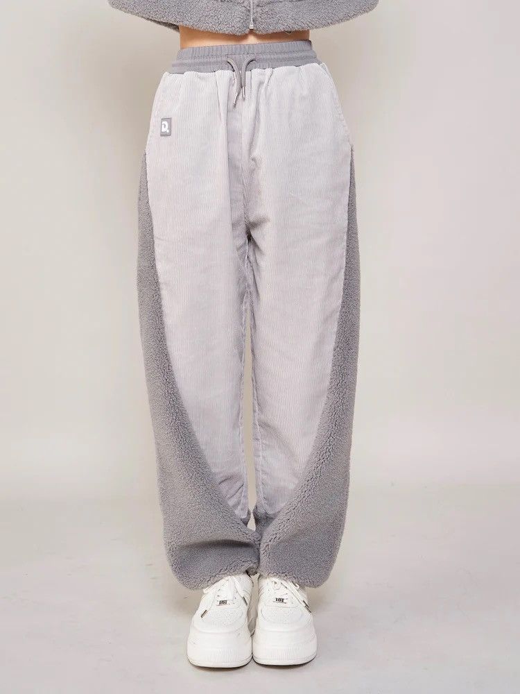 Japanese Brand DARICH Brand Corduroy + Fuzzy Sweatpants (161) Size 22" - 1 Thumbnail
