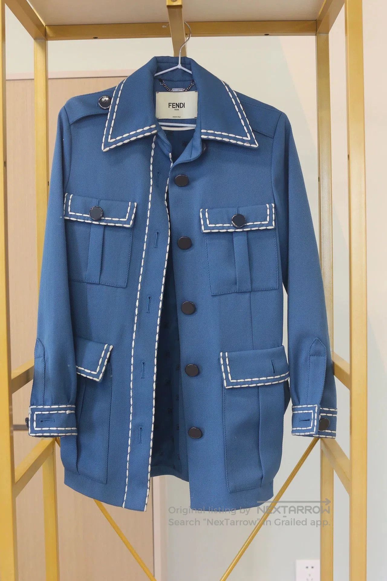 Fendi fendi blue outerwear with stylish design. Size US M / EU 48-50 / 2 - 5 Thumbnail