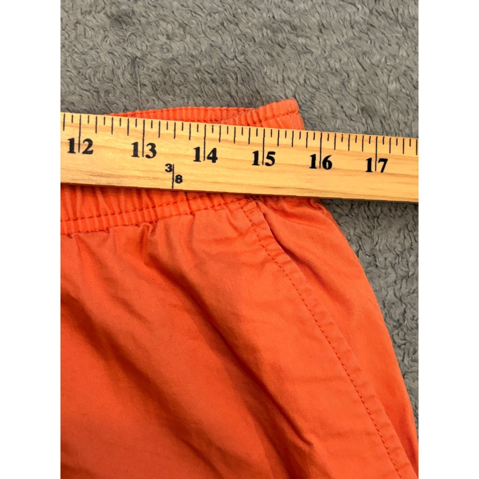 Gap Gap Shorts Mens M Orange 9" Inseam Lightweight Chino Elastic Waist Pockets Solid Drawstring Casual Mens Size US 31 - 4 Thumbnail