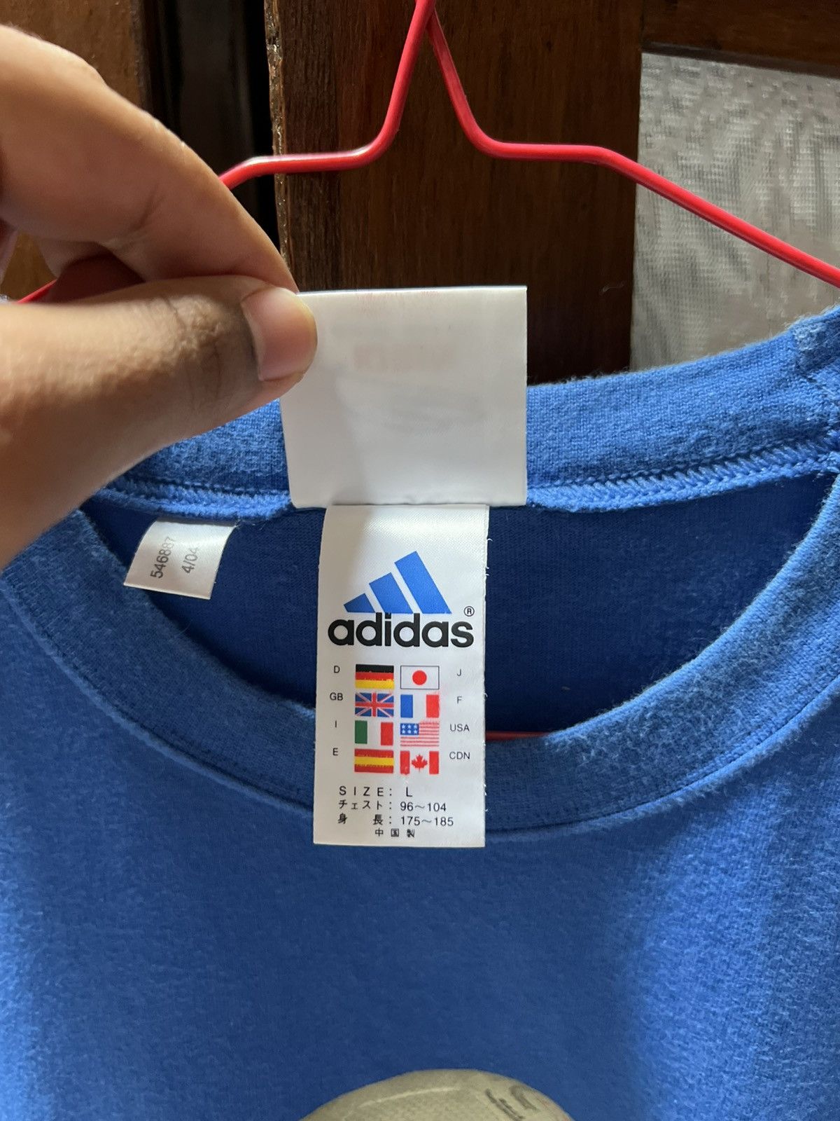 Adidas Vintage Tee Adidas Japan Ball 2006 Size US XL / EU 56 / 4 - 7 Thumbnail