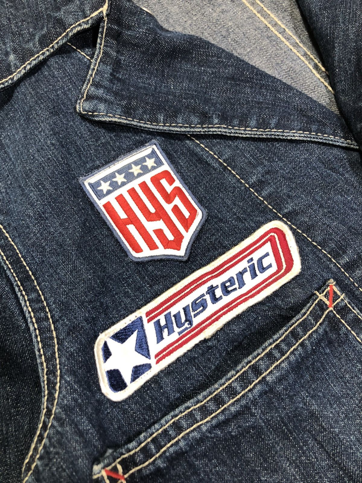 Hysteric Glamour × Japanese Brand × Le Grande Bleu (L.G.B.) Hysteric Glamour Chaos Patch Chore Jacket Size US M / EU 48-50 / 2 - 8 Thumbnail