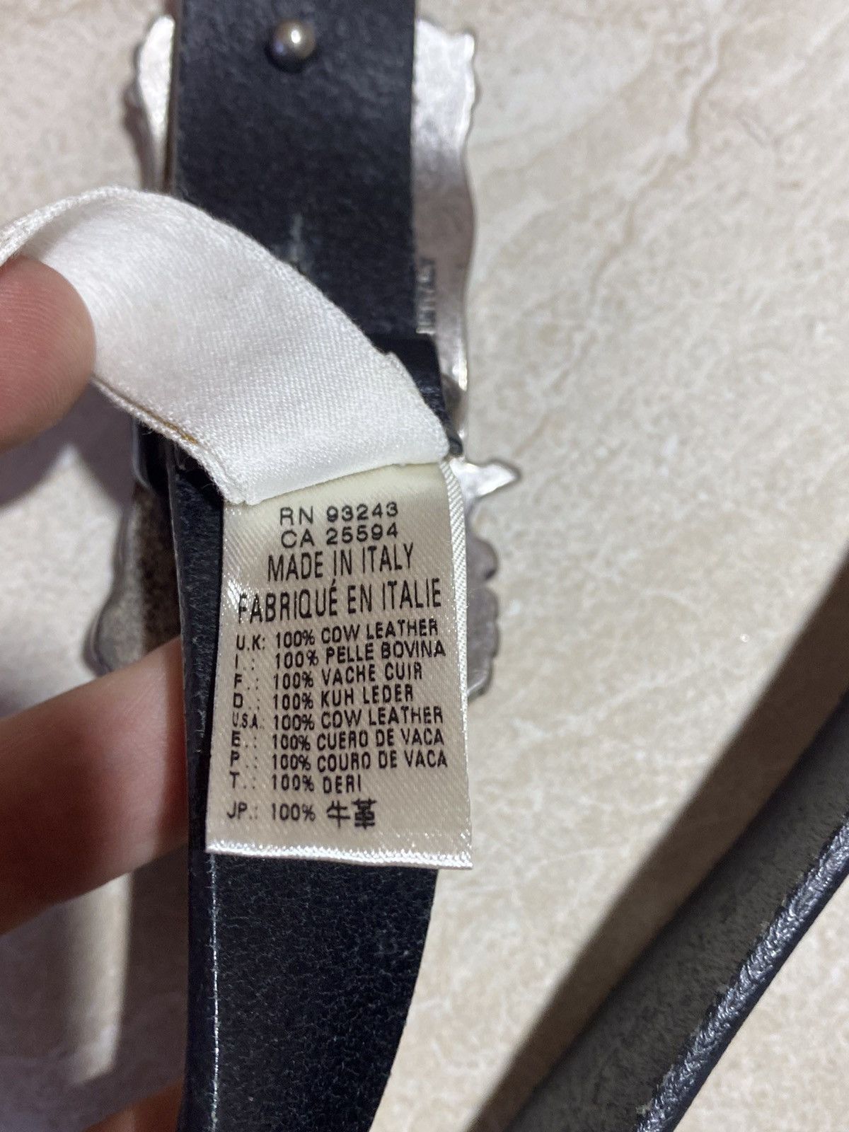 Diesel × Leather Diesel y2k hype streetwear style avant garde leather belt Size ONE SIZE - 8 Thumbnail