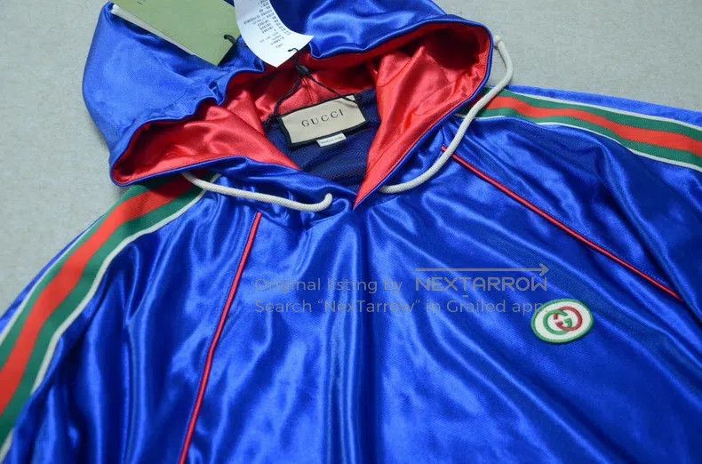 Gucci Gucci Silky loose hooded sports jacket Size US M / EU 48-50 / 2 - 3 Thumbnail