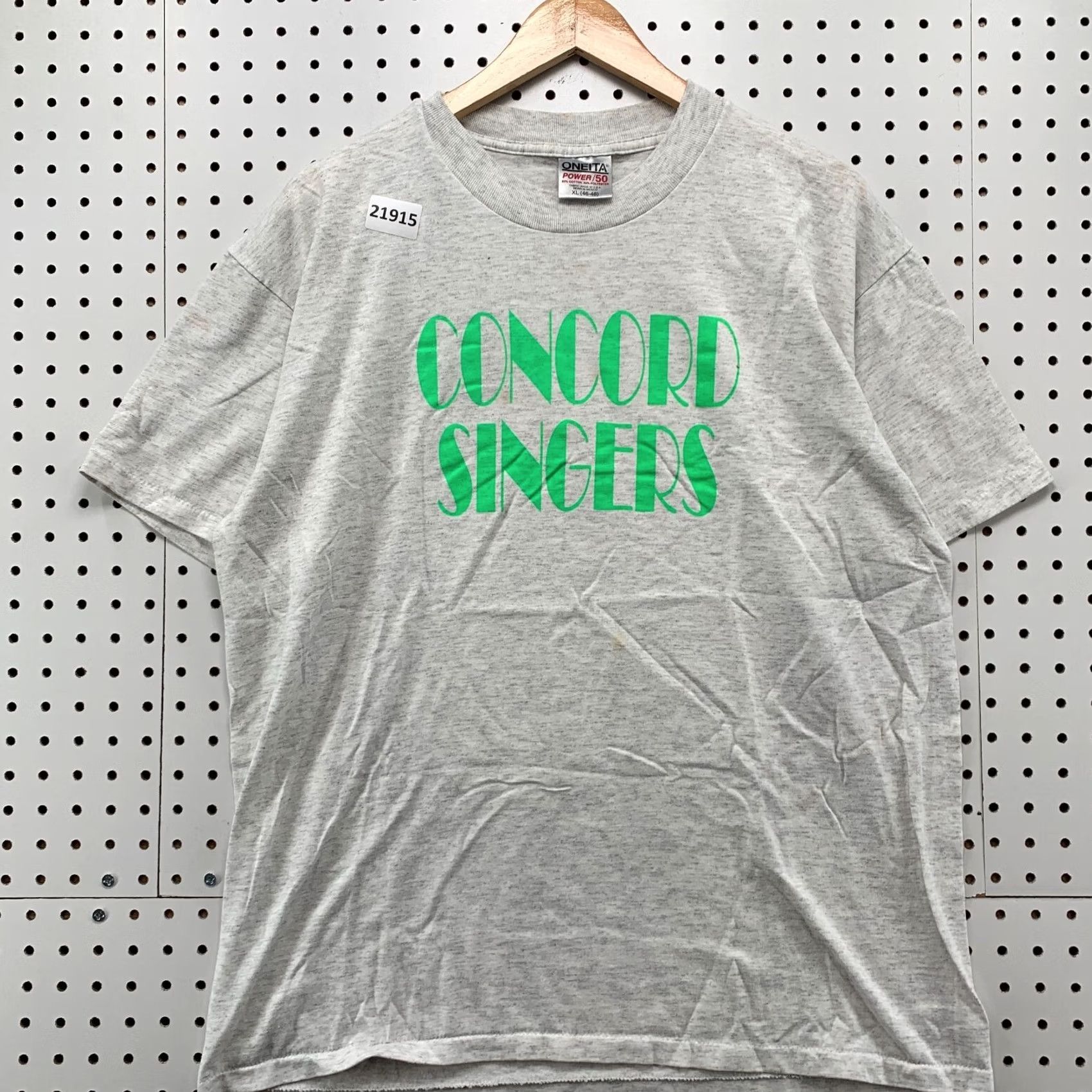 Vintage VINTAGE Concord Singers Shirt Gray XL Short Sleeve Mens 90s Music T-Shirt Size US XL / EU 56 / 4 - 7 Thumbnail