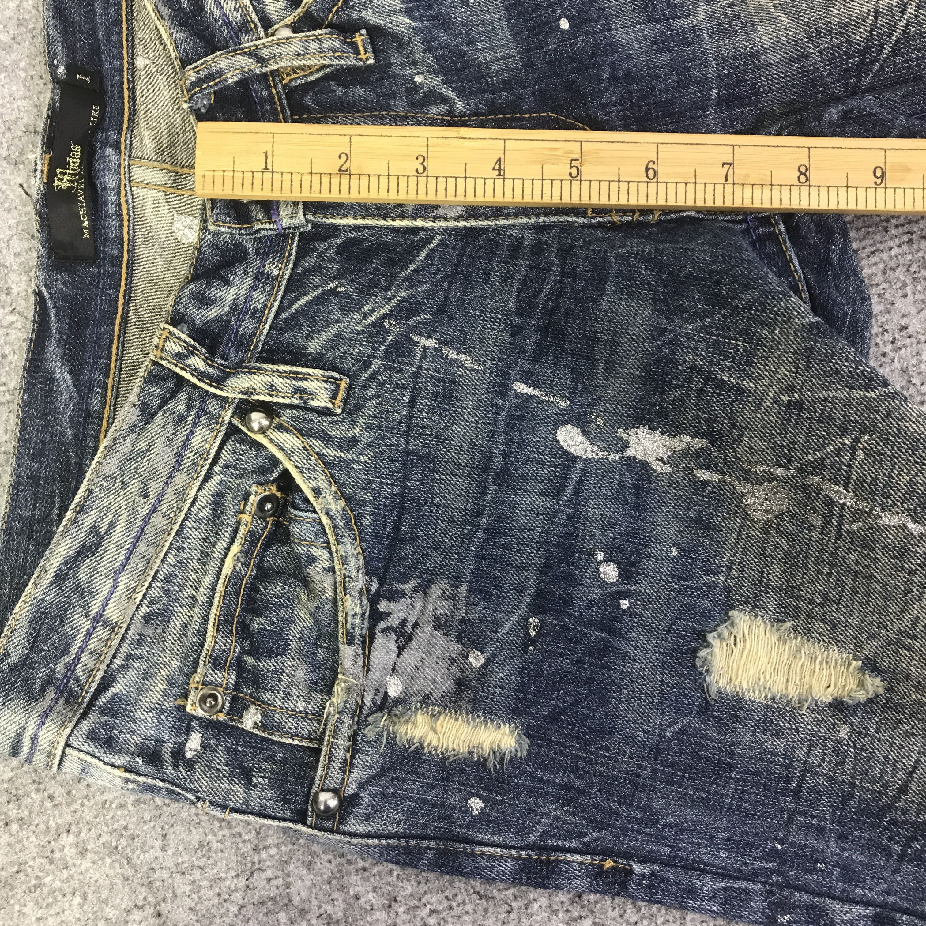 Japanese Brand flare midas Japan distressed bootcut denim jeans pants Size US 29 - 11 Thumbnail