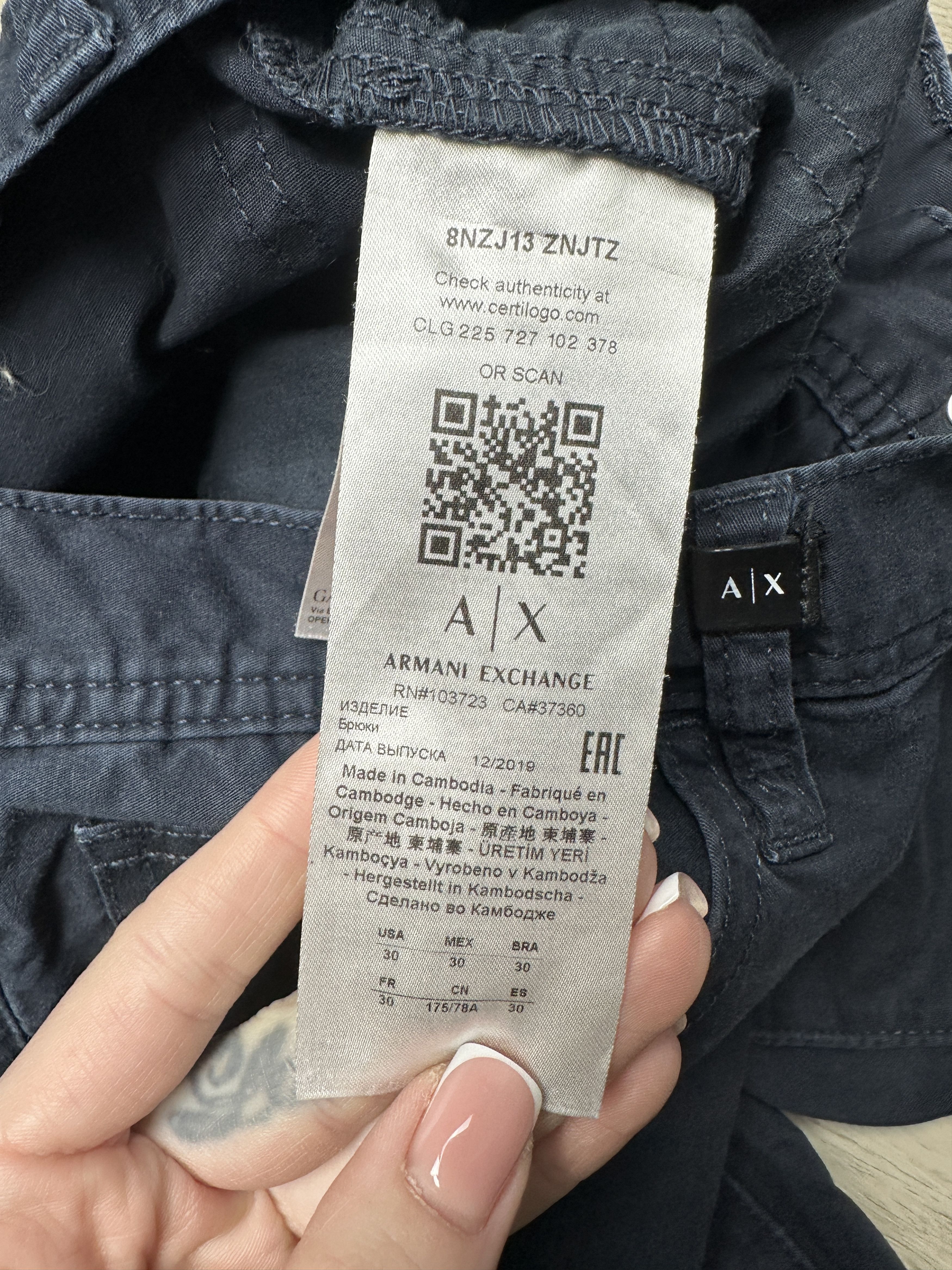 Armani × Armani Exchange Armani Exchange Mens Chino Pants Jeans Size US 30 / EU 46 - 5 Thumbnail