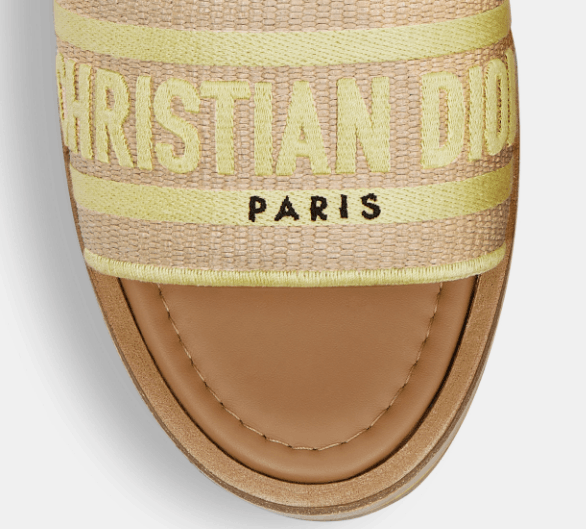 Dior o1w1db10725 KCO052 Platform Slides in Natural/Lemon Yellow Size US 6 / IT 36 - 4 Thumbnail