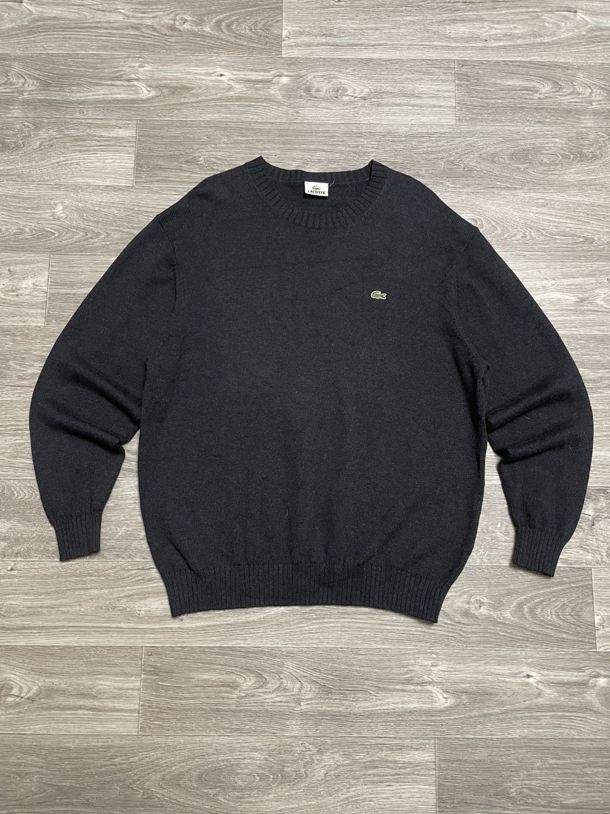 Lacoste Vintage Lacoste Black Sweater Crewneck Size US XL / EU 56 / 4 - 1 Thumbnail