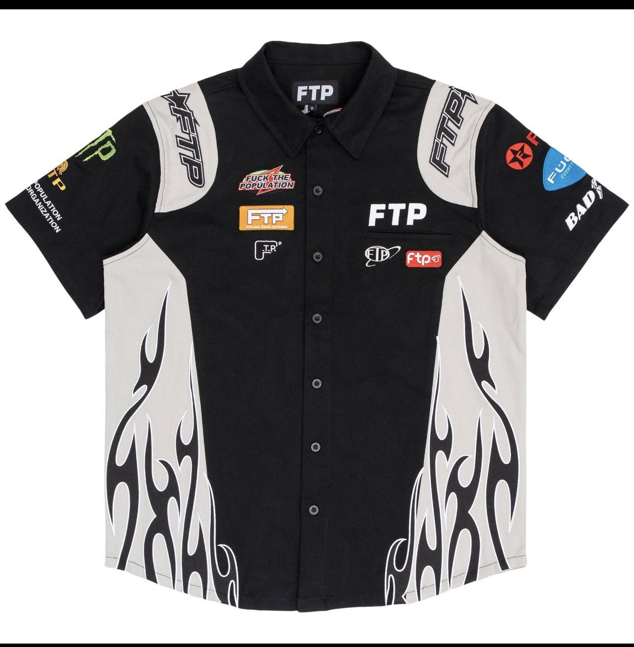 Fuck The Population Raceway button up shirt Size US XL / EU 56 / 4 - 2 Thumbnail